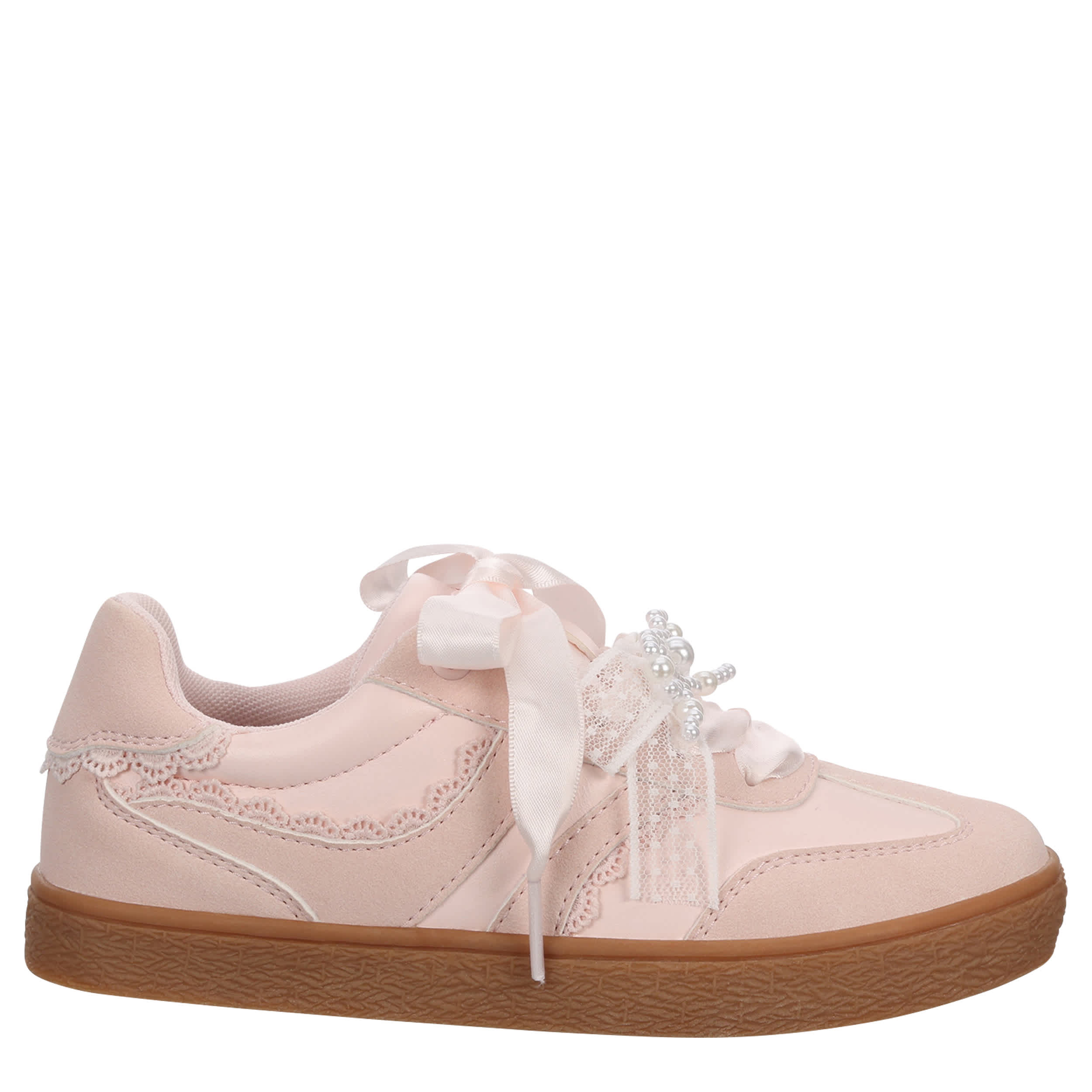 CUPCAKE COUTURE-GIRLS LITTLE-BIG KID LACEY LACE SNEAKER-PINK & 