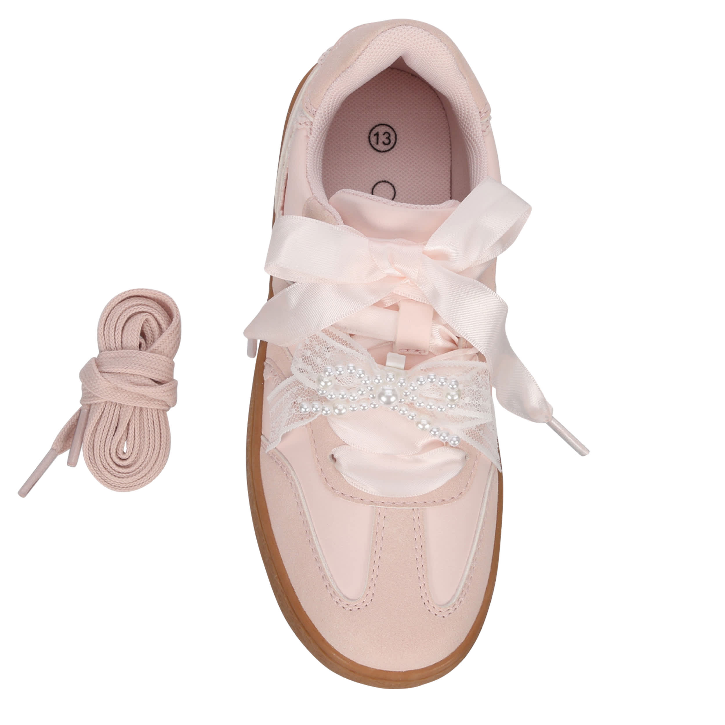 CUPCAKE COUTURE-GIRLS LITTLE-BIG KID LACEY LACE SNEAKER-PINK & 