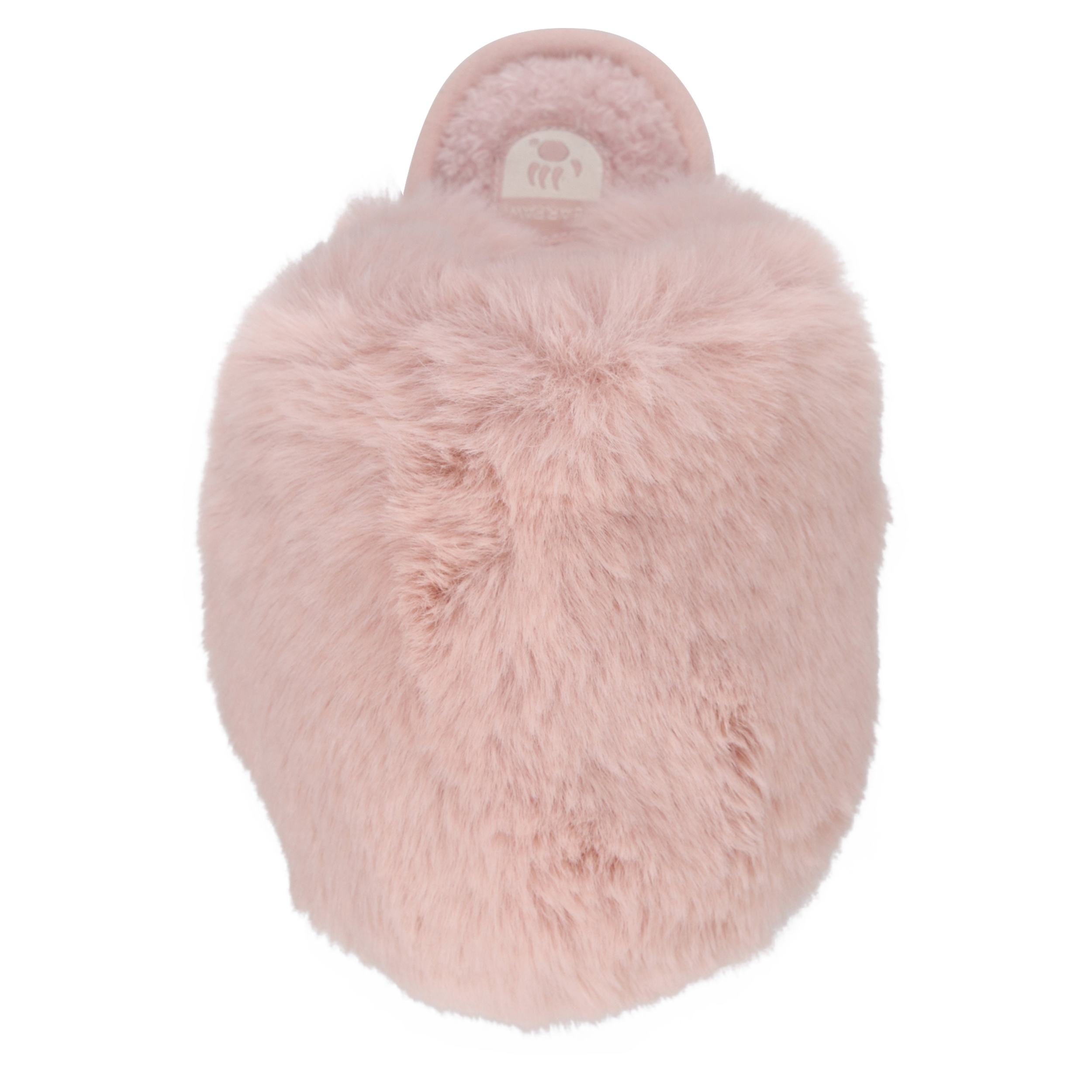 BEARPAW-GIRLS LITTLE-BIG KID SILKIE YOUTH SLIPPER-PINK & PINK