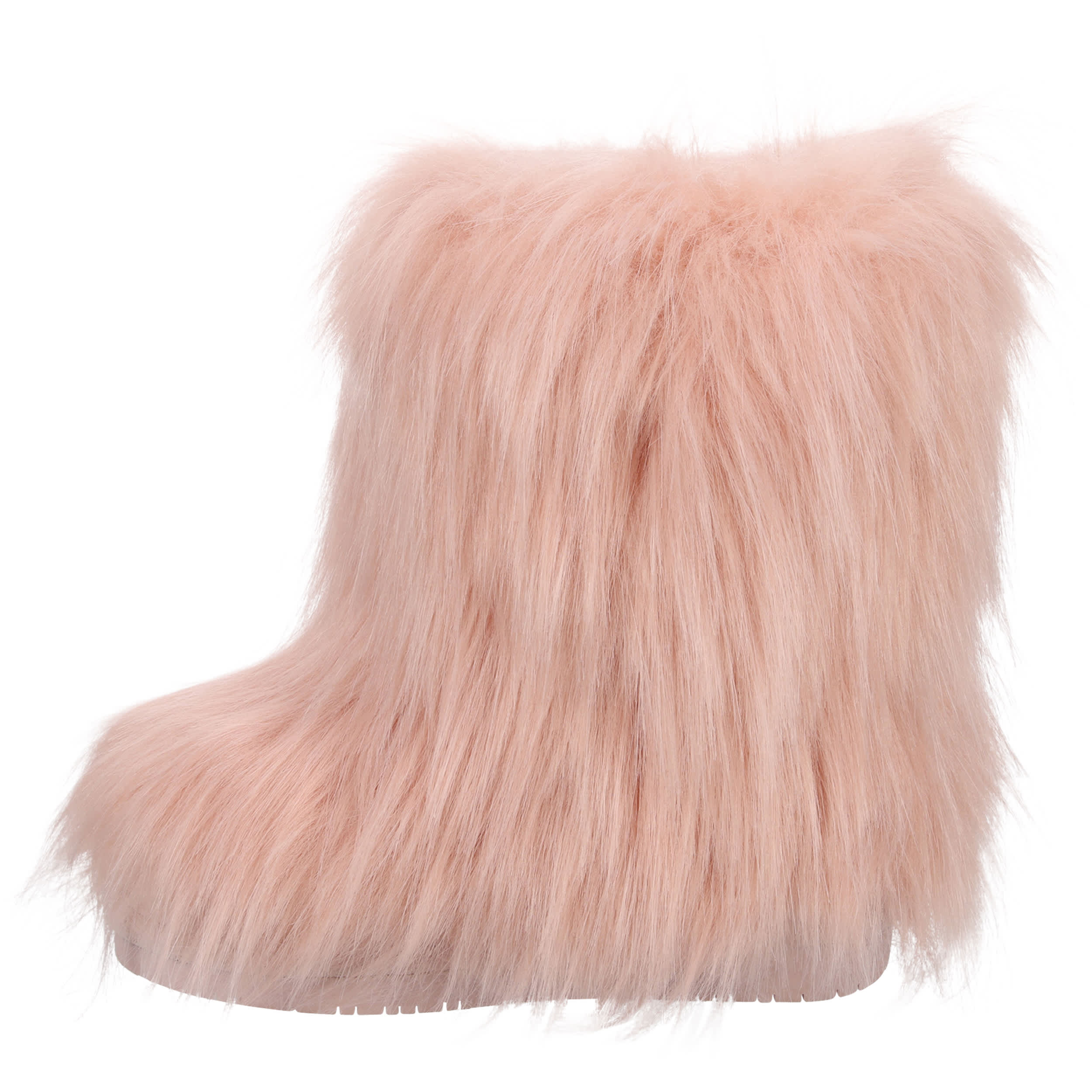 BEARPAW-GIRLS LITTLE-BIG KID YETTIE FUR BOOT-PINK & 