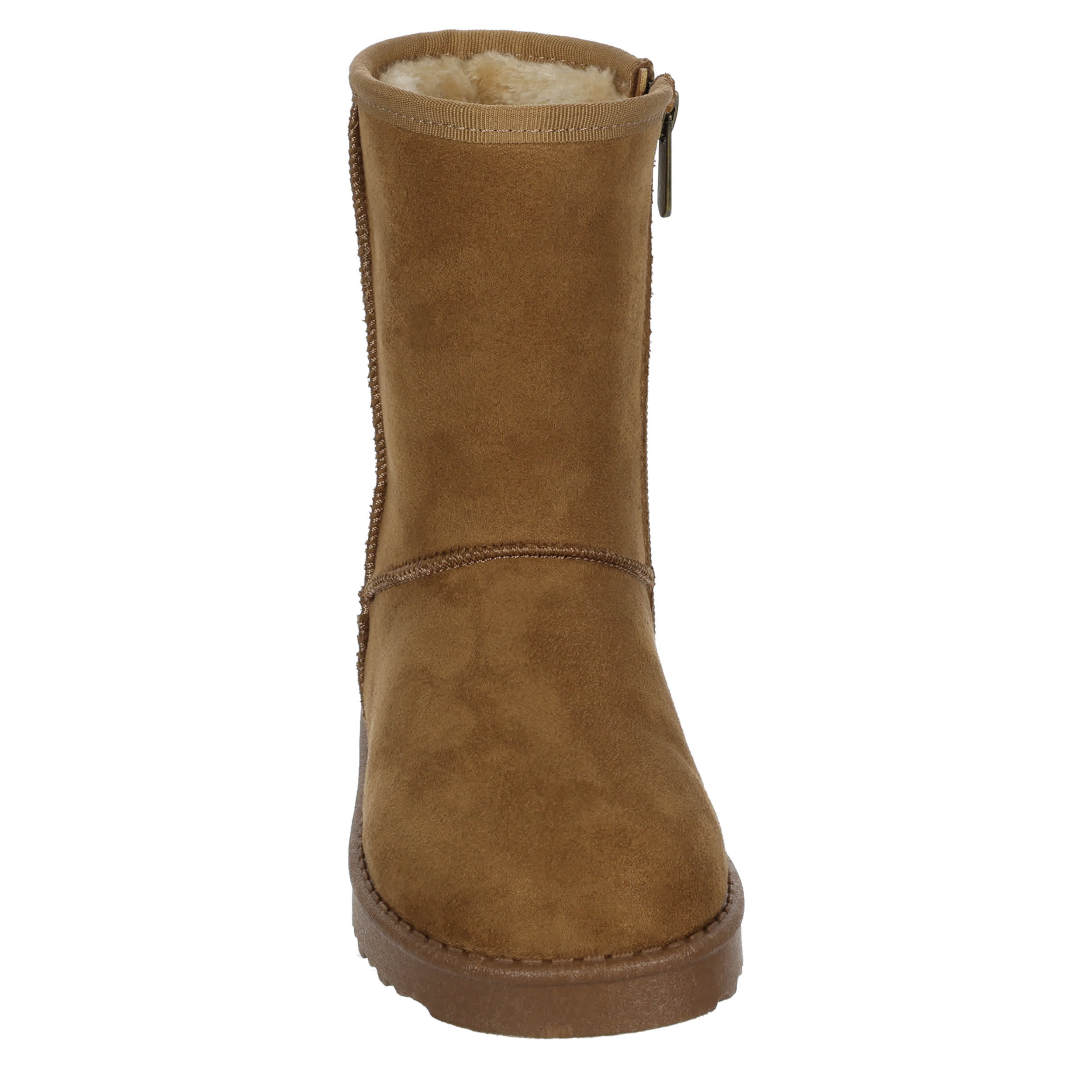CUPCAKE COUTURE-GIRLS LITTLE-BIG KID BELLA CLASSIC FUR BOOT-CHESTNUT & 