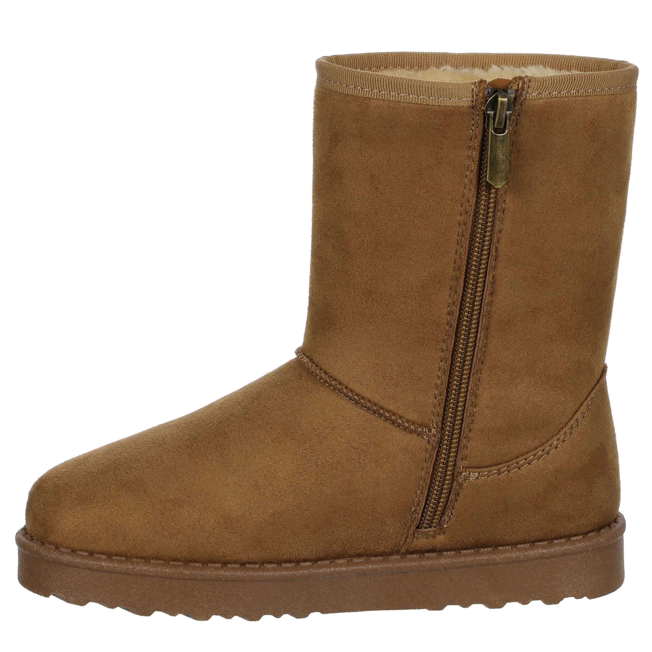 CUPCAKE COUTURE-GIRLS LITTLE-BIG KID BELLA CLASSIC FUR BOOT-CHESTNUT & 