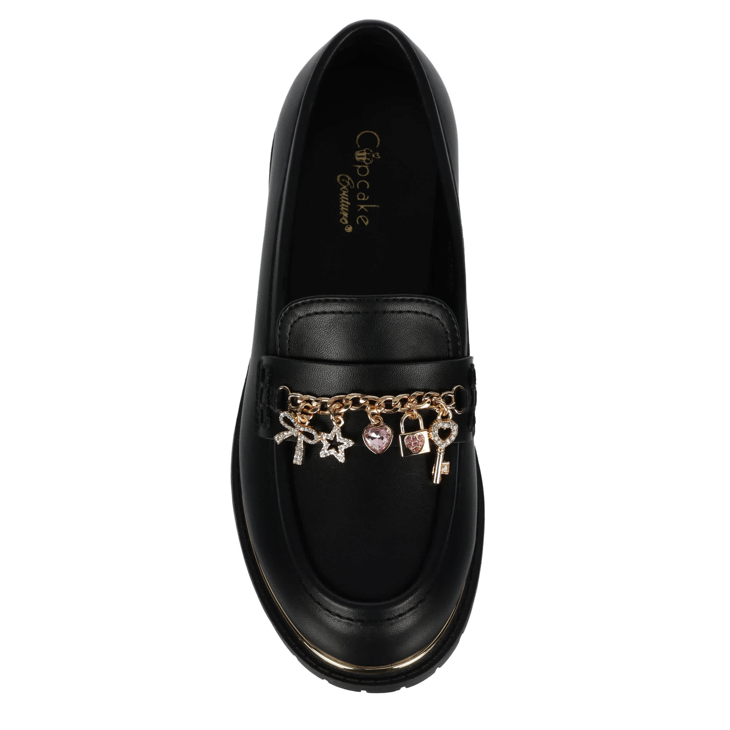 CUPCAKE COUTURE-GIRLS LITTLE-BIG KID LOAFER-BLACK & 