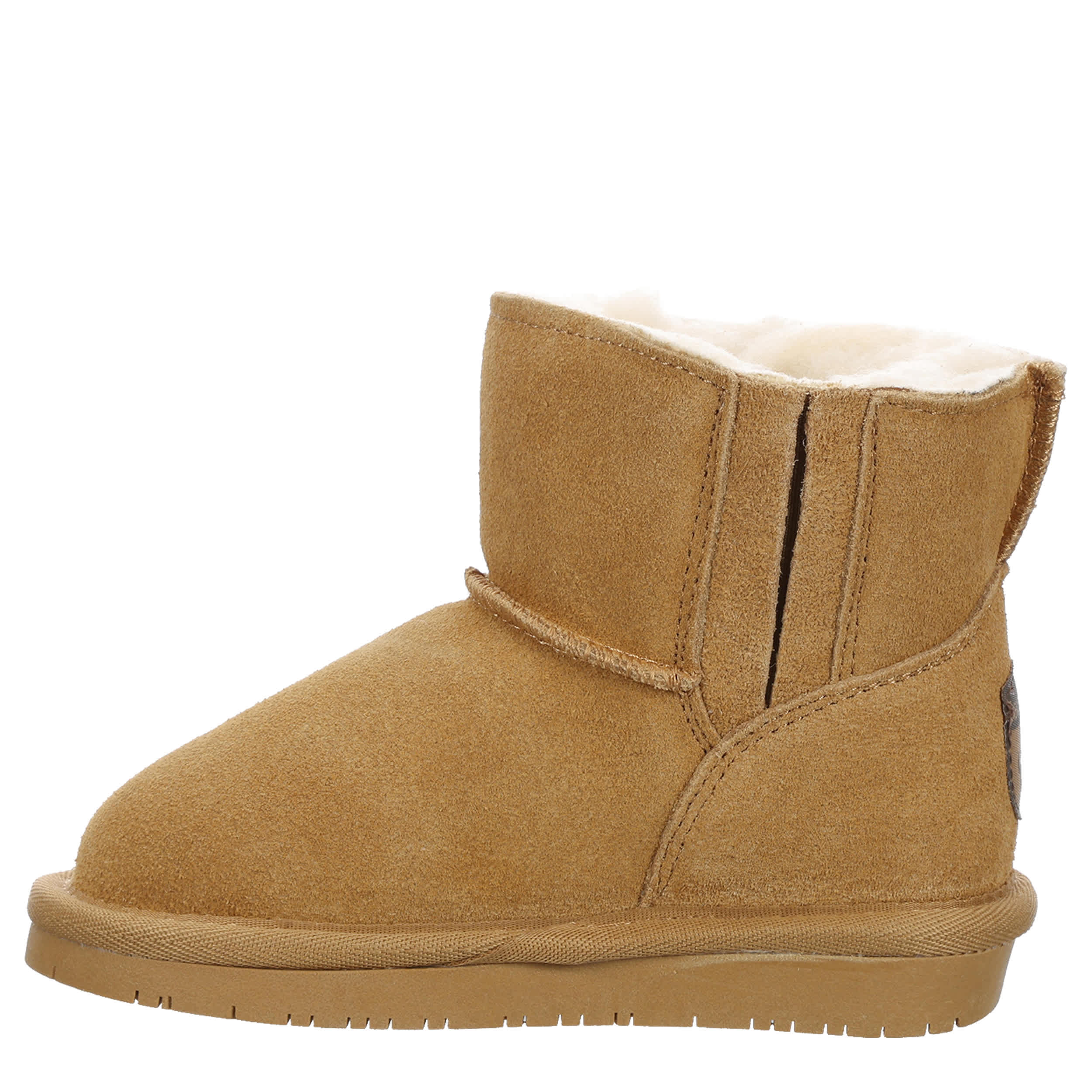 BEARPAW-GIRLS TODDLER-LITTLE KID SAIGE FUR BOOT-TAN & 