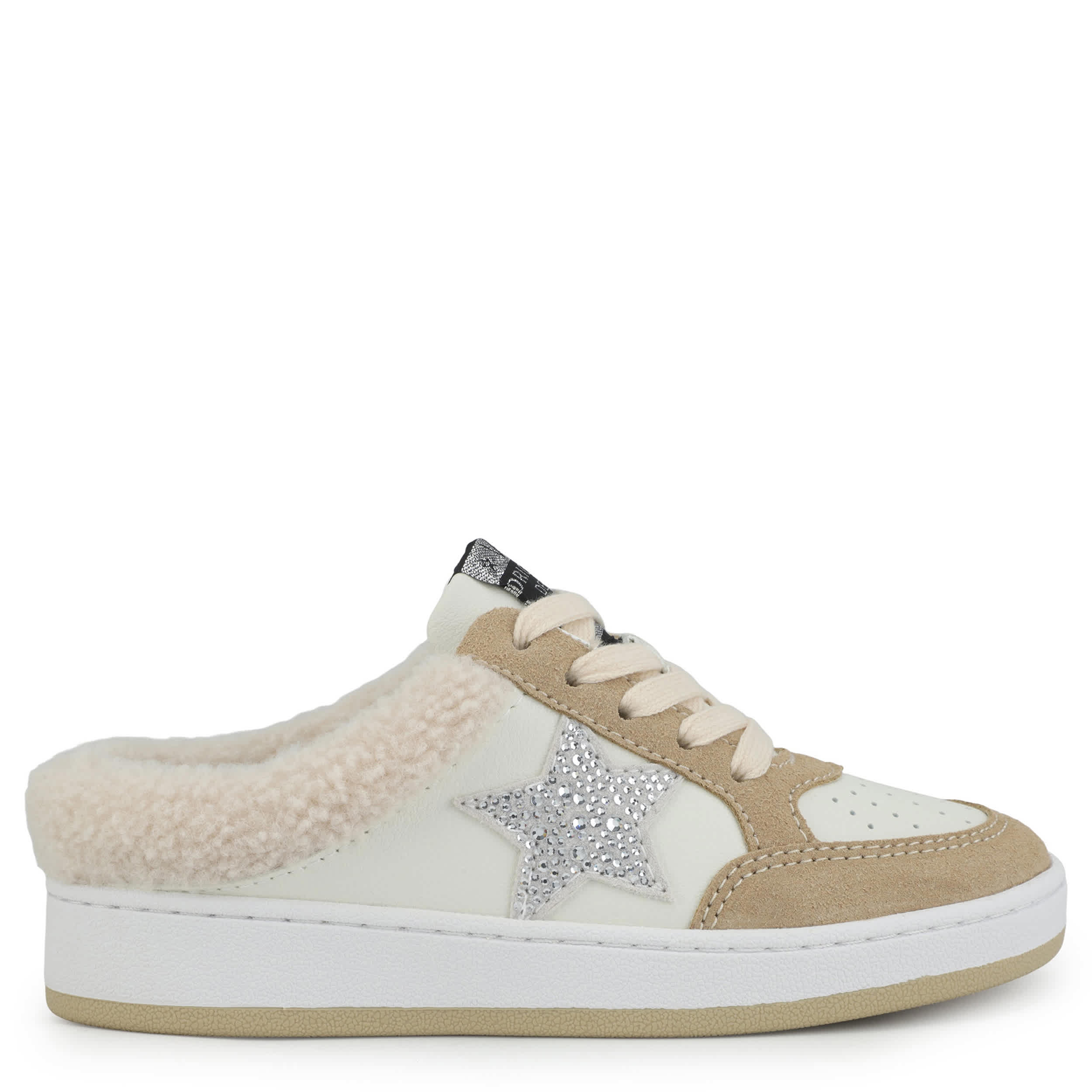 Vintage Havana-GIRLS LITTLE-BIG KID BETTY SLIP ON SNEAKER-WHITE & TAUPE