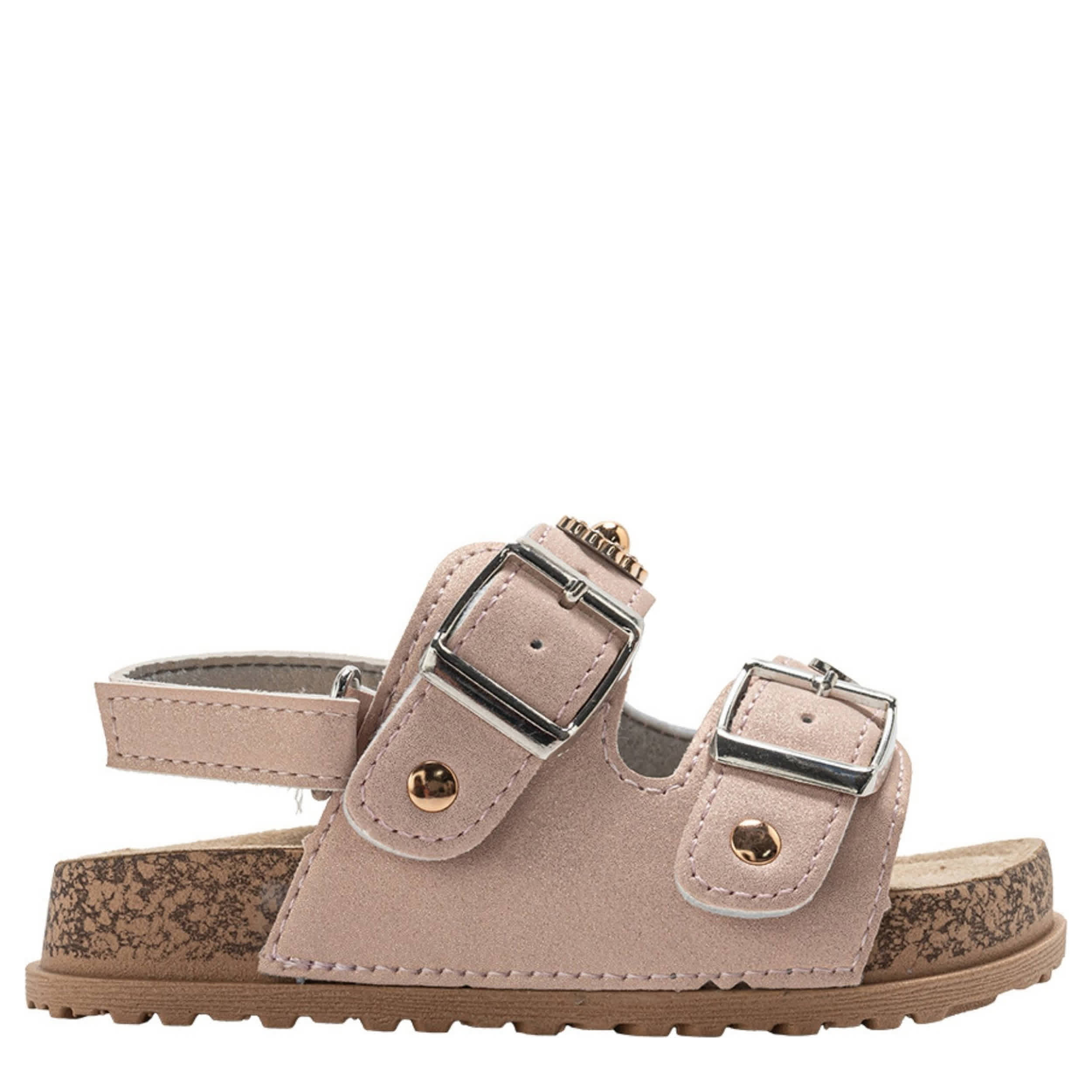 BEBE-GIRLS INFANT-TODDLER FOOTBED SANDAL-BLUSH & 