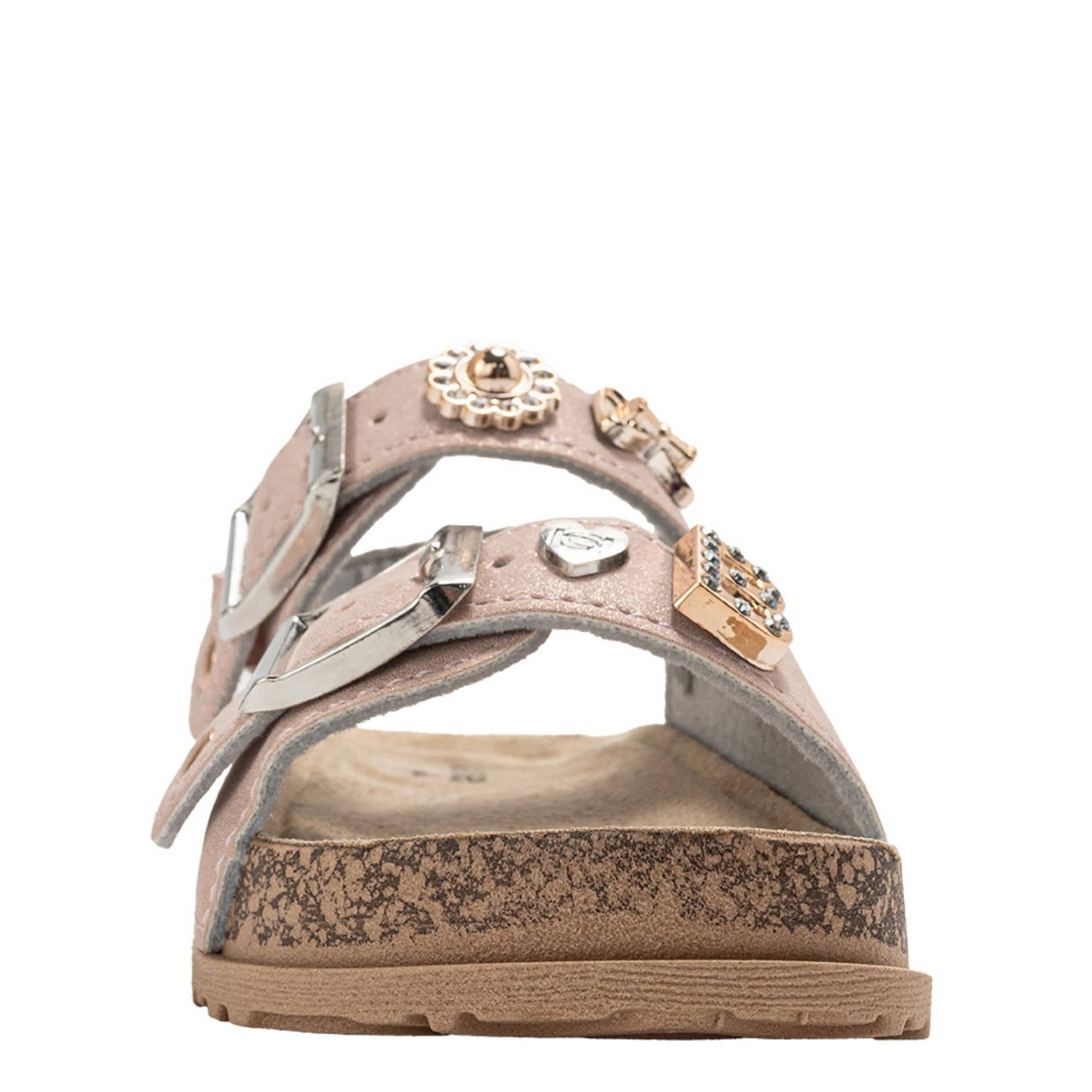 BEBE-GIRLS INFANT-TODDLER FOOTBED SANDAL-BLUSH & 