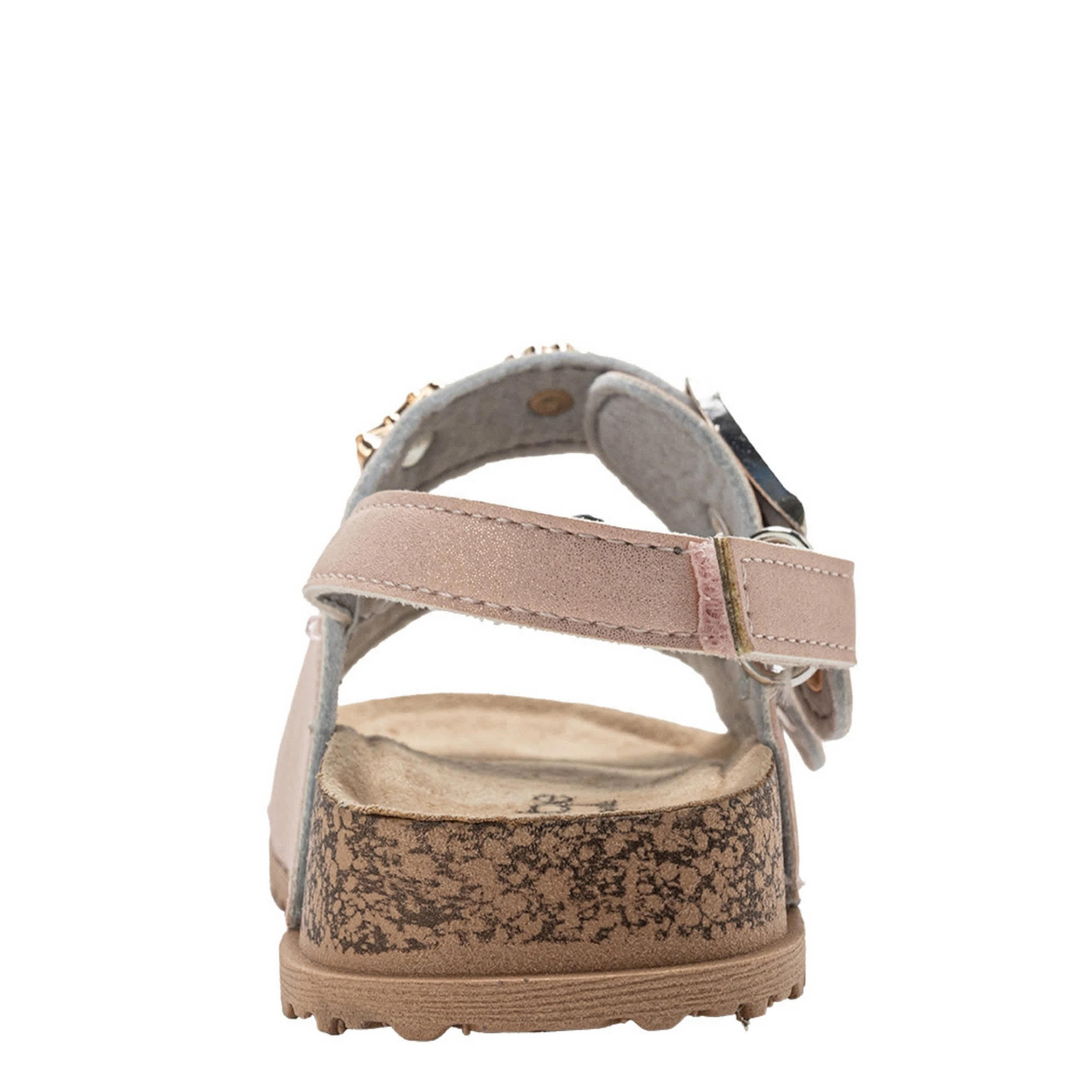 BEBE-GIRLS INFANT-TODDLER FOOTBED SANDAL-BLUSH & 