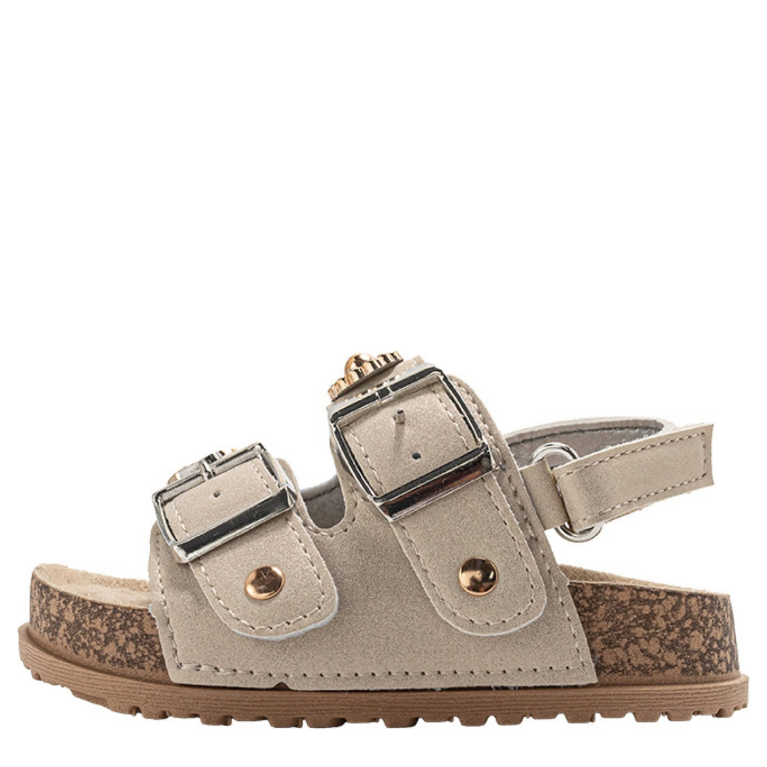 BEBE-GIRLS INFANT-TODDLER FOOTBED SANDAL-TAN & 