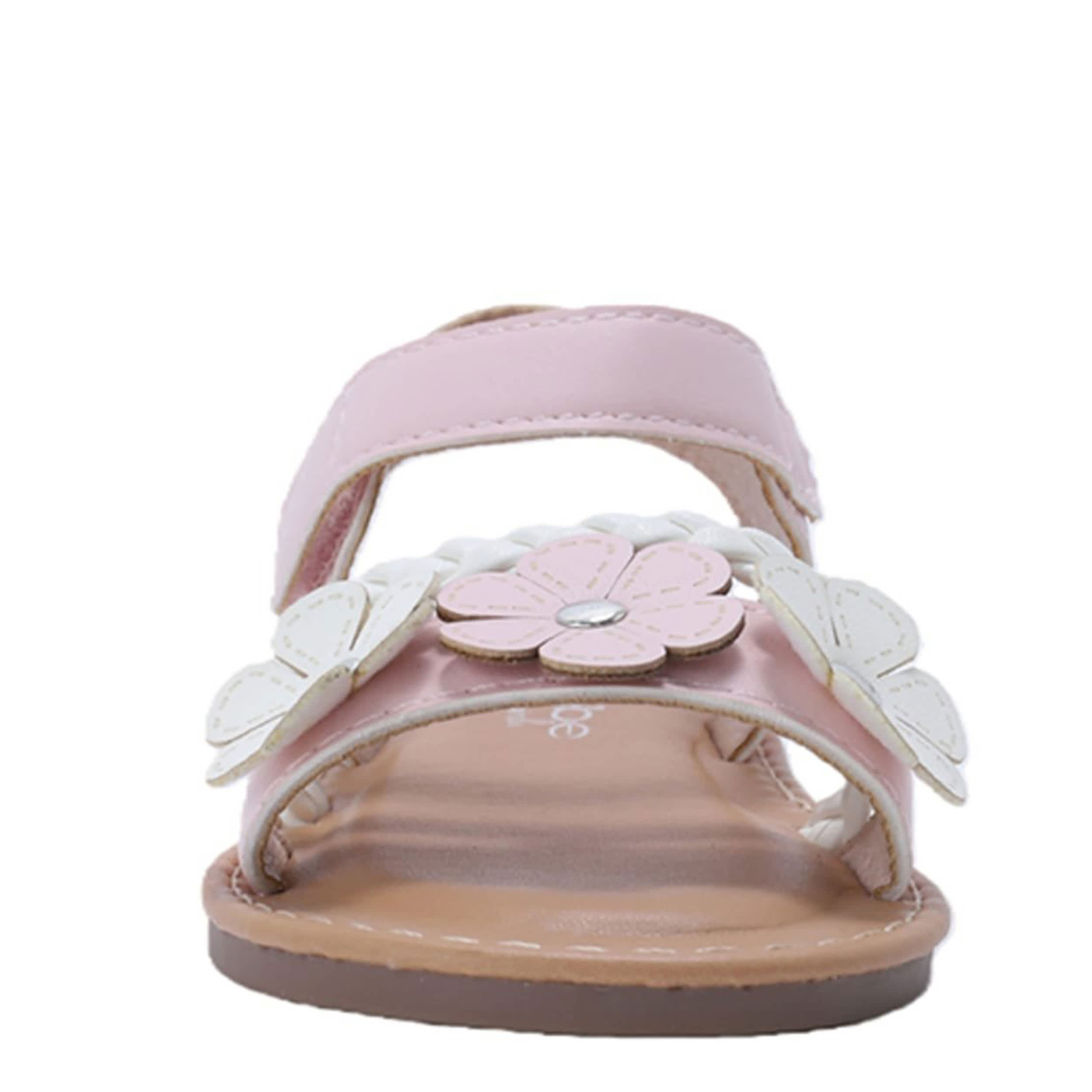 BEBE-GIRLS INFANT-TODDLER FLAT SANDAL-BLUSH & 