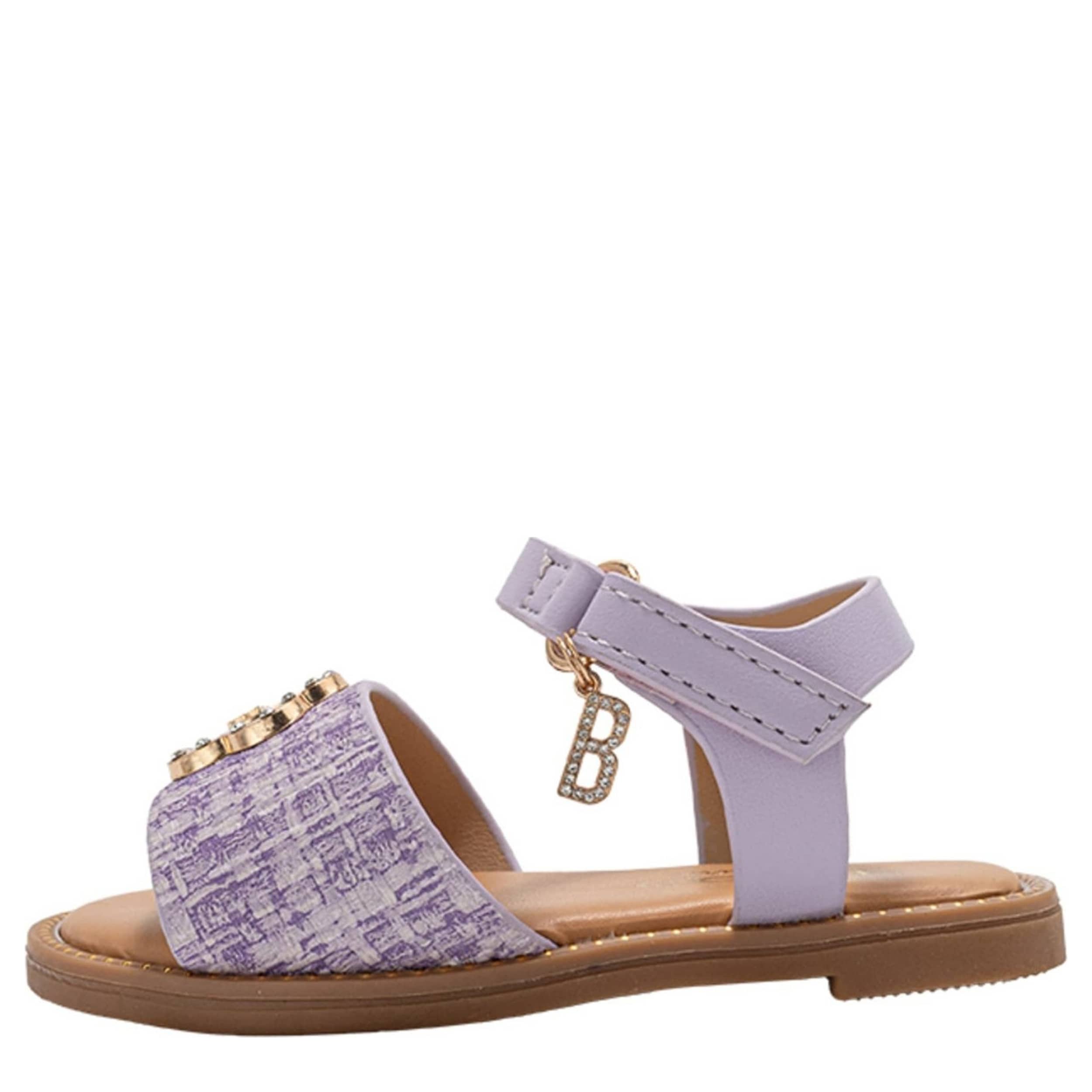 BEBE-GIRLS INFANT-TODDLER FLAT SANDAL-PURPLE & 