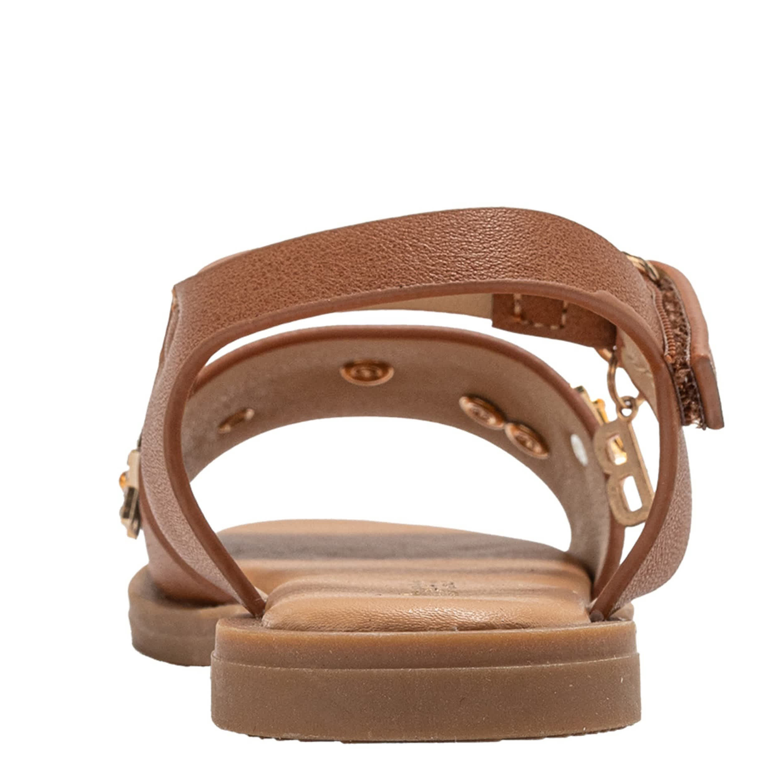 BEBE-GIRLS INFANT-TODDLER FLAT SANDAL-COGNAC & 