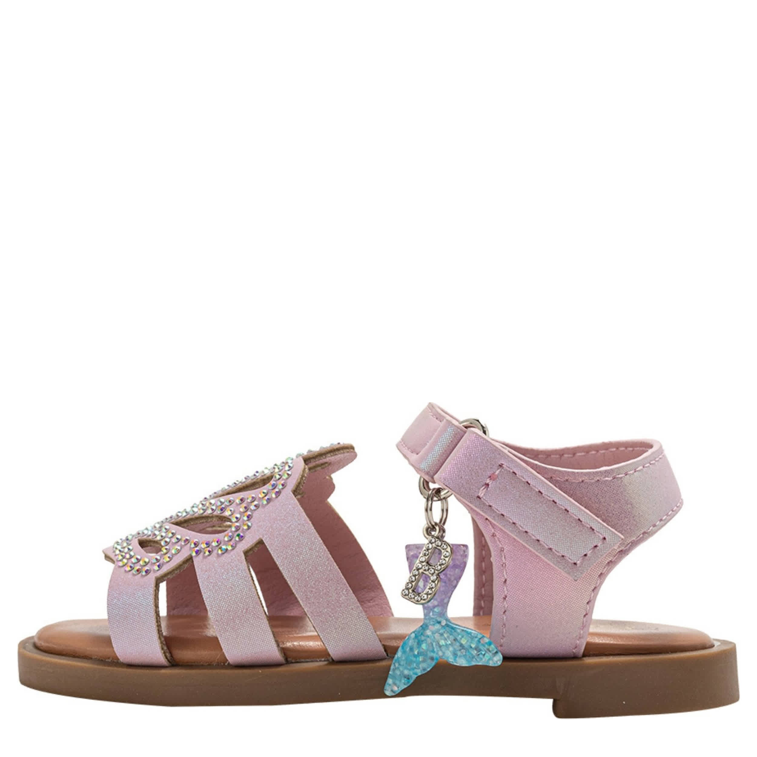 BEBE-GIRLS INFANT-TODDLER FLAT SANDAL-LILAC & 