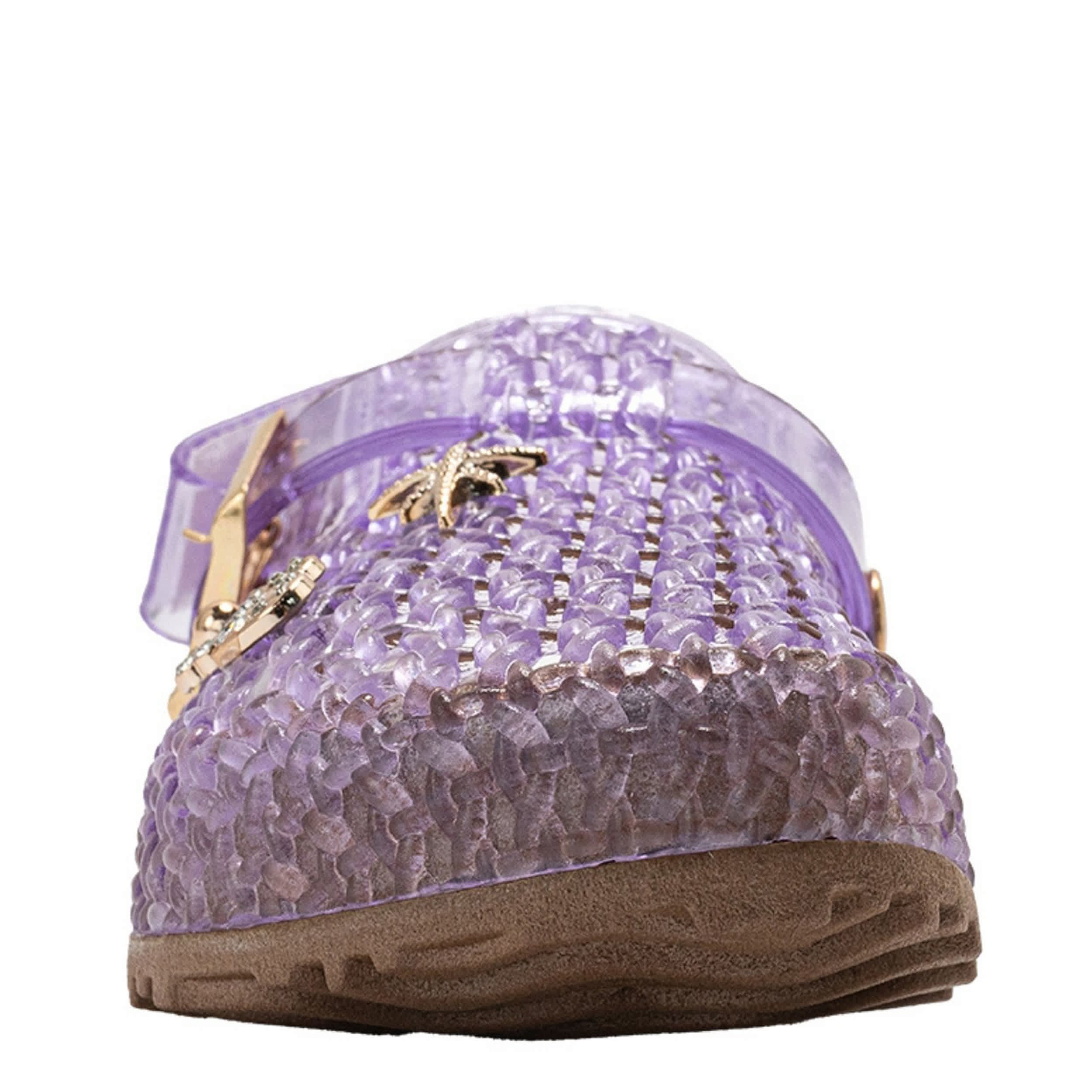 BEBE-GIRLS INFANT-TODDLER JELLY CLOG-PURPLE & 