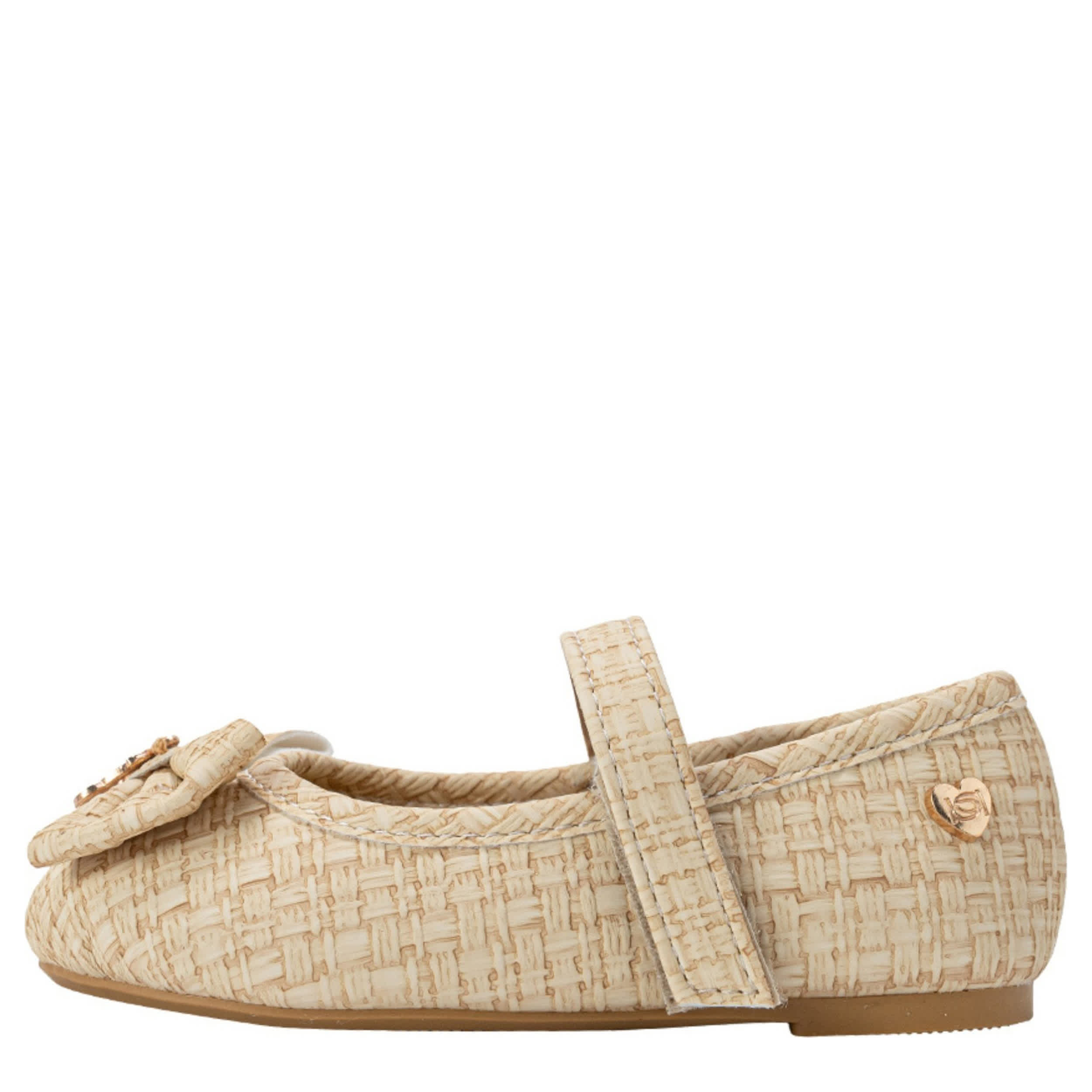 BEBE-GIRLS INFANT-TODDLER BALLET FLATE SHOE-TAN & 