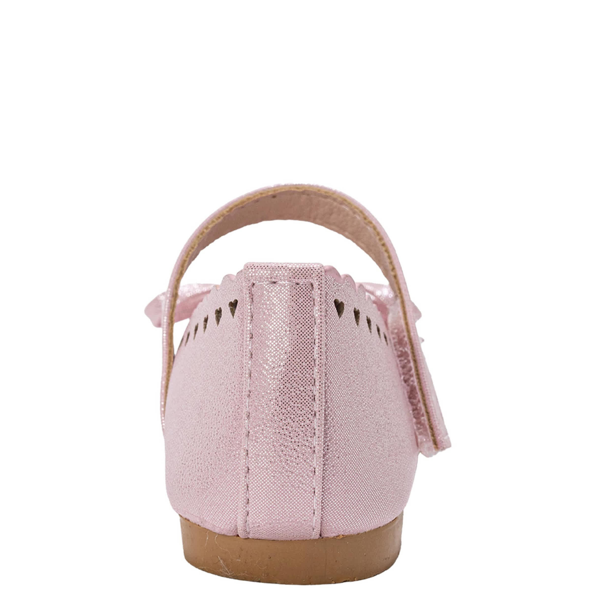 BEBE-GIRLS INFANT-TODDLER BALLET FLATE SHOE-PALE PINK & 
