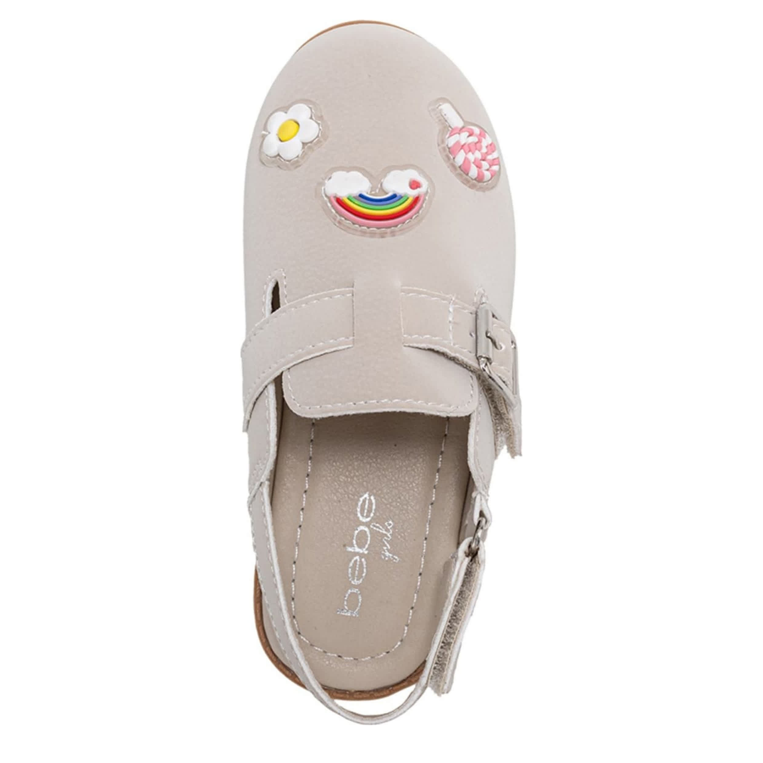BEBE-GIRLS INFANT-TODDLER MULE SHOE-TAN & 