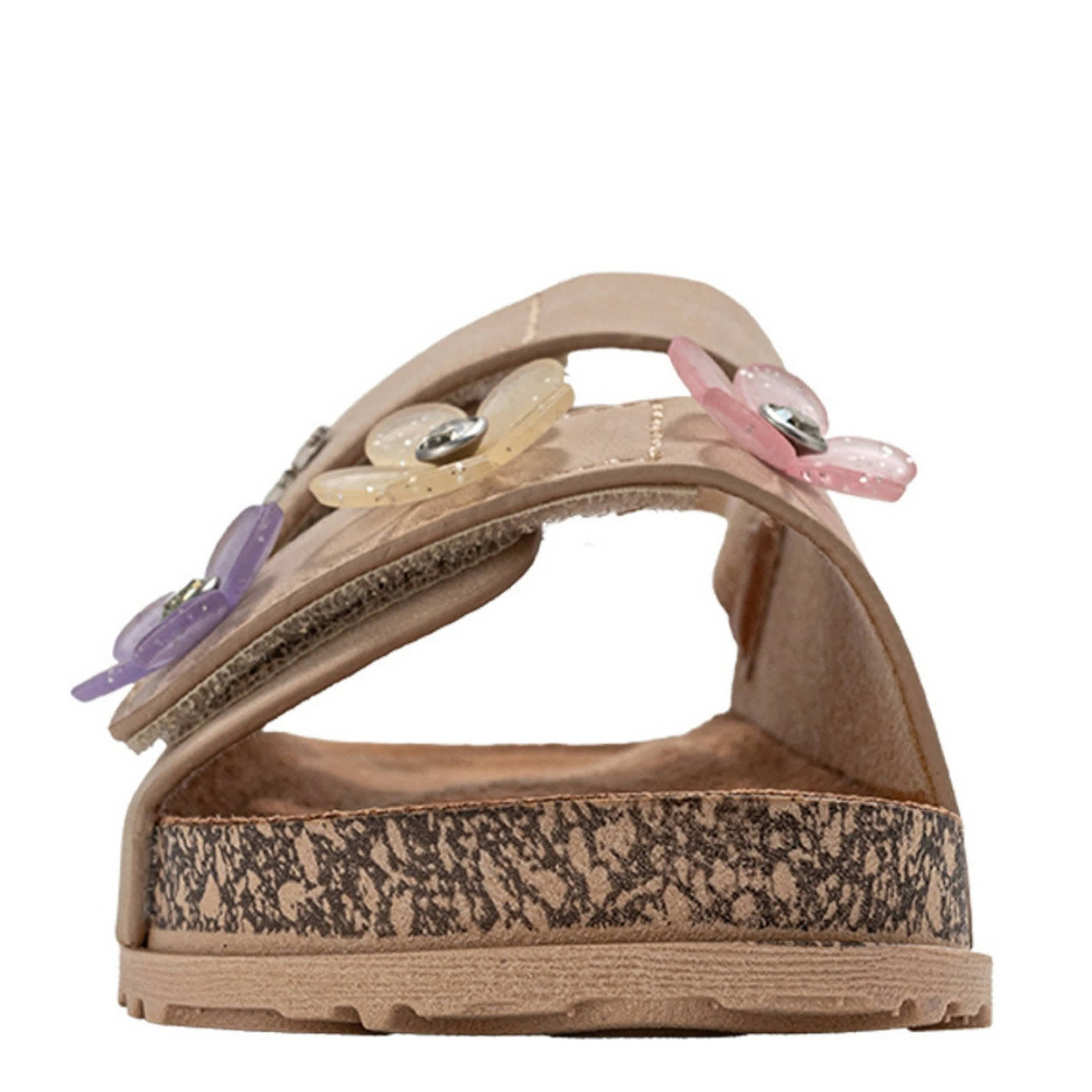 BEBE-GIRLS LITTLE-BIG KID FOOTBED SANDAL-TAN & 