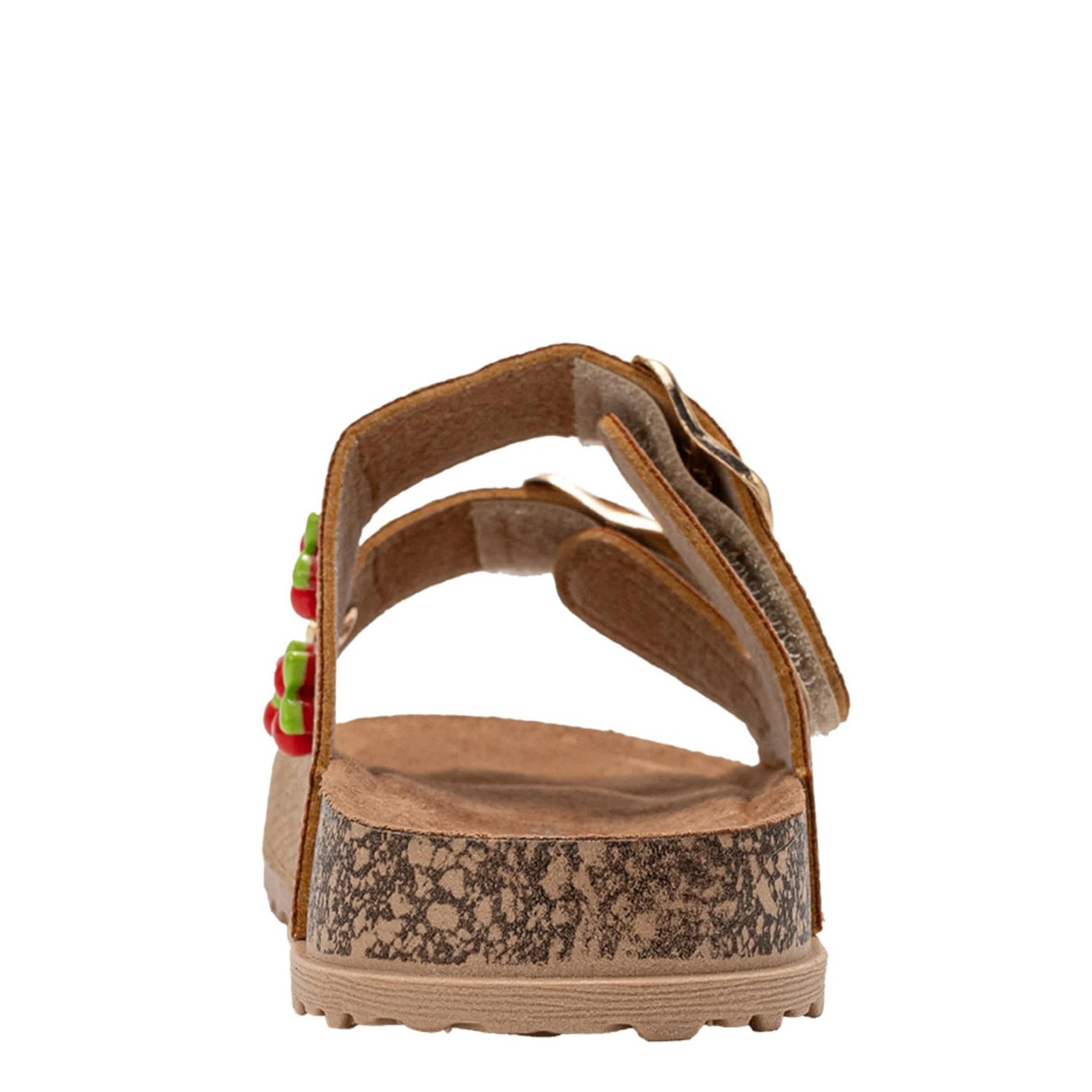 BEBE-GIRLS LITTLE-BIG KID FOOTBED SANDAL-TAN & 