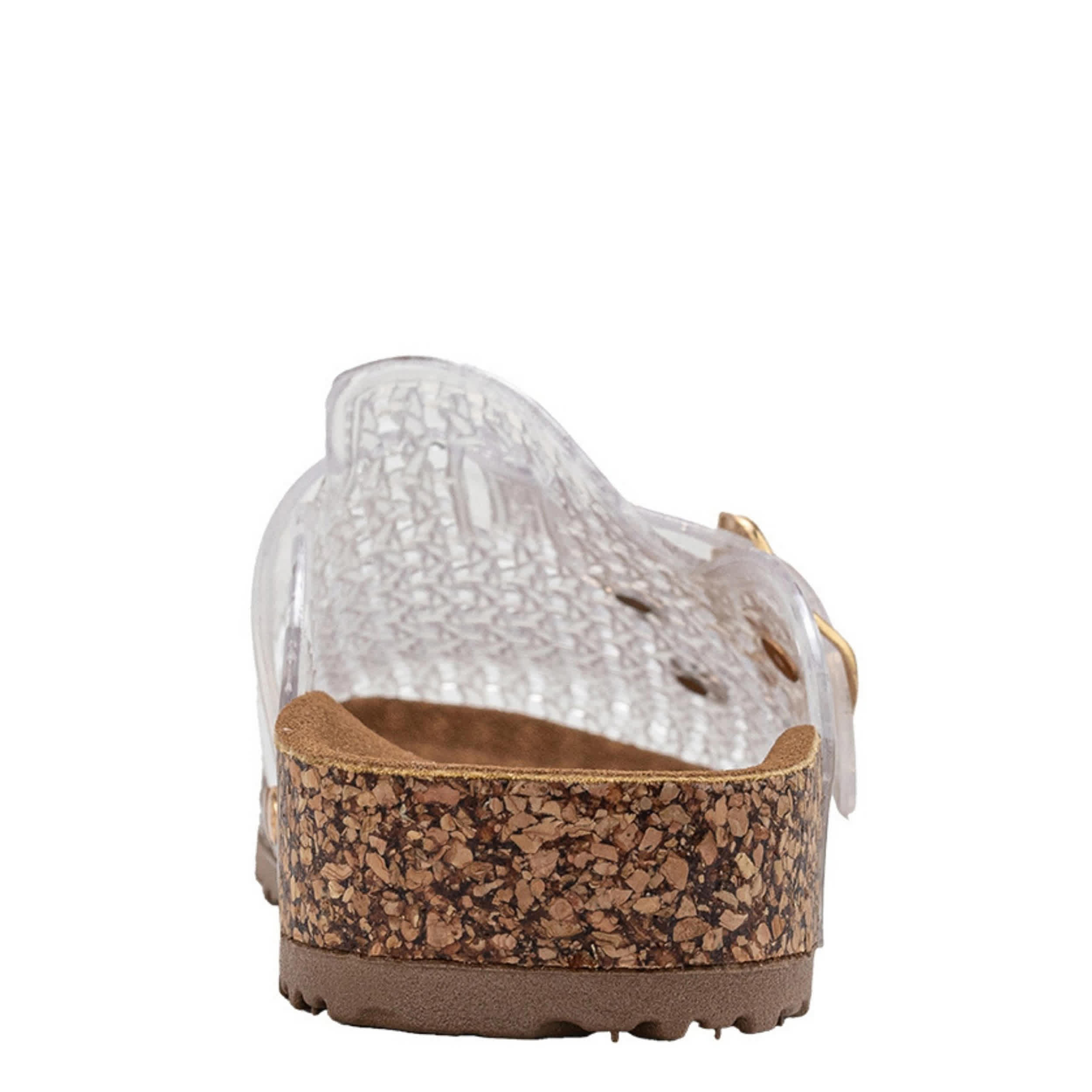 BEBE-GIRLS LITTLE-BIG KID JELLY CLOG-CLEAR & 