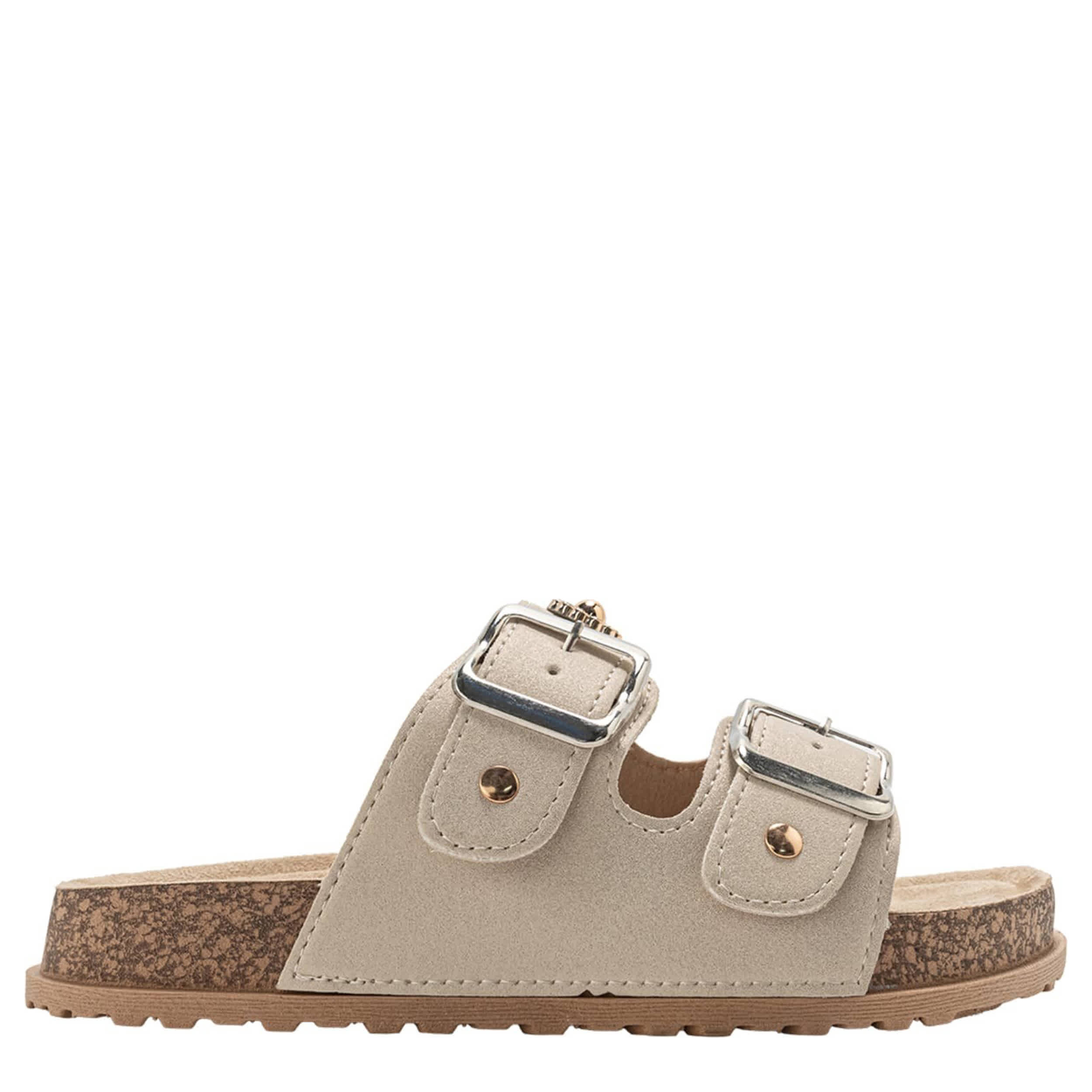 BEBE-GIRLS LITTLE-BIG KID FOOTBED SANDAL-TAN & TAN