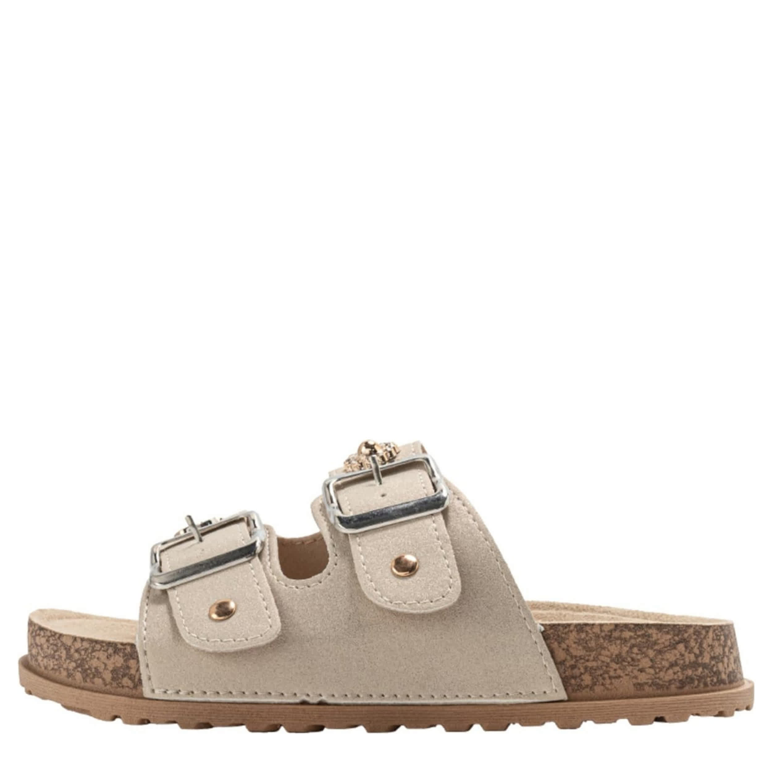 BEBE-GIRLS LITTLE-BIG KID FOOTBED SANDAL-TAN & TAN