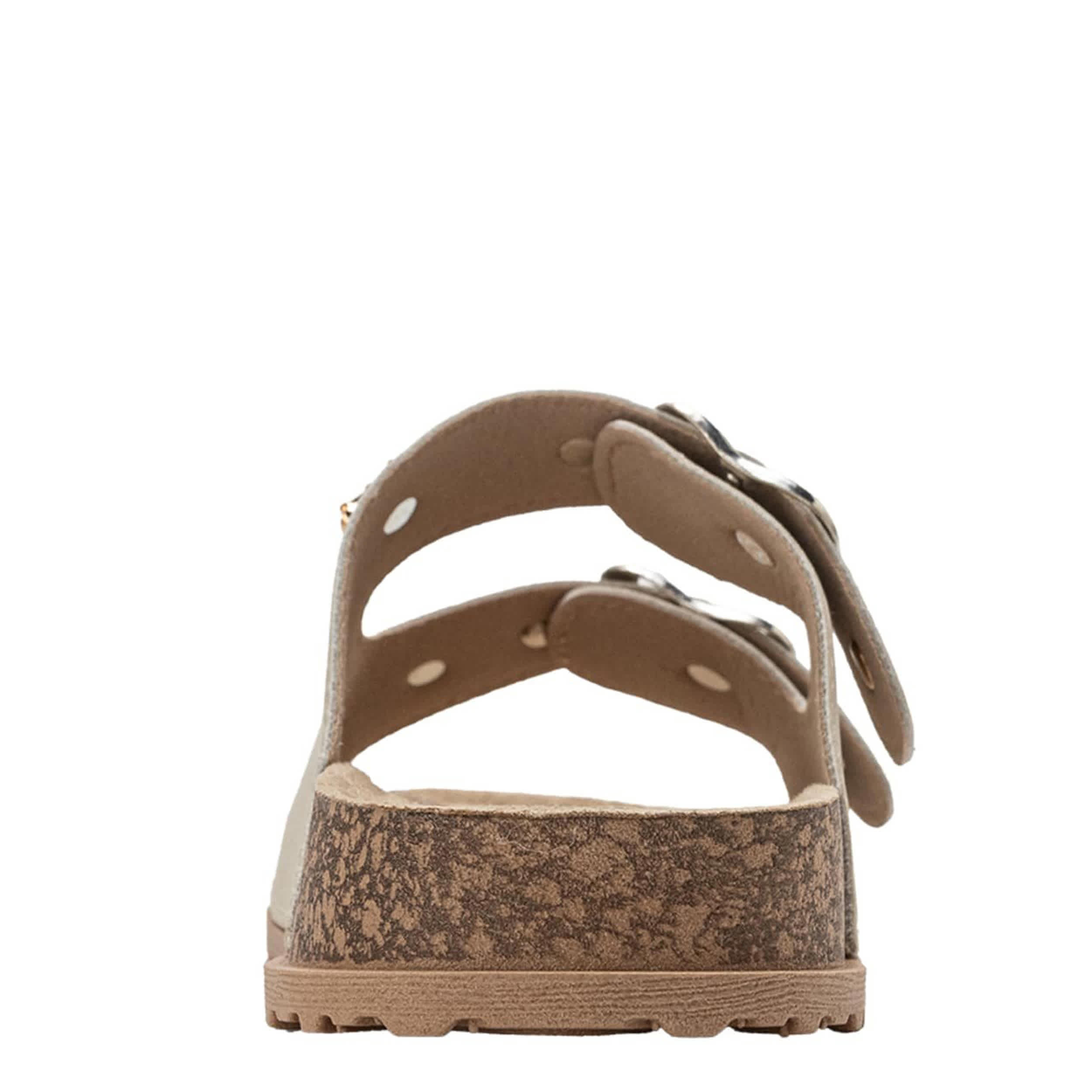 BEBE-GIRLS LITTLE-BIG KID FOOTBED SANDAL-TAN & TAN