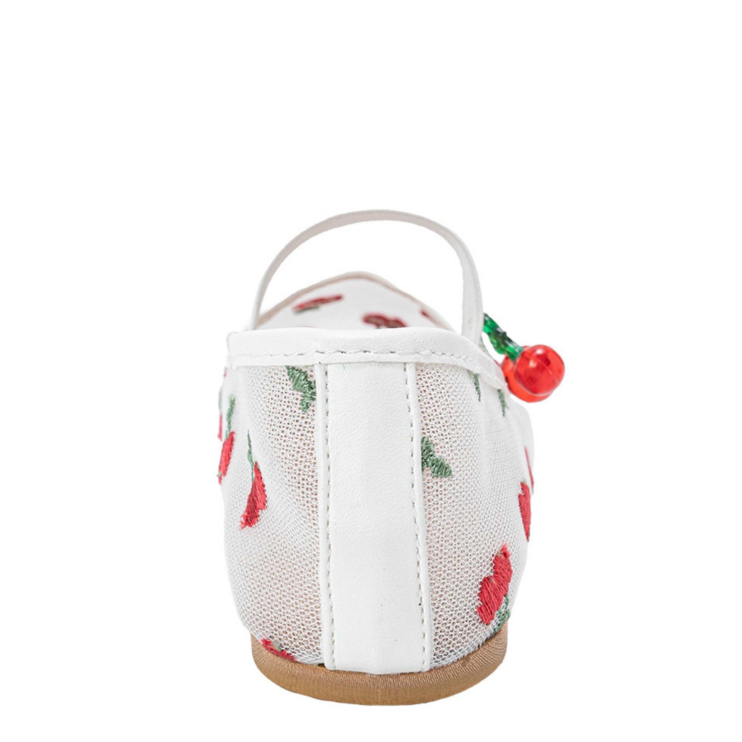 BEBE-GIRLS LITTLE-BIG KID MARY JANE FLAT SHOE-WHITE & 