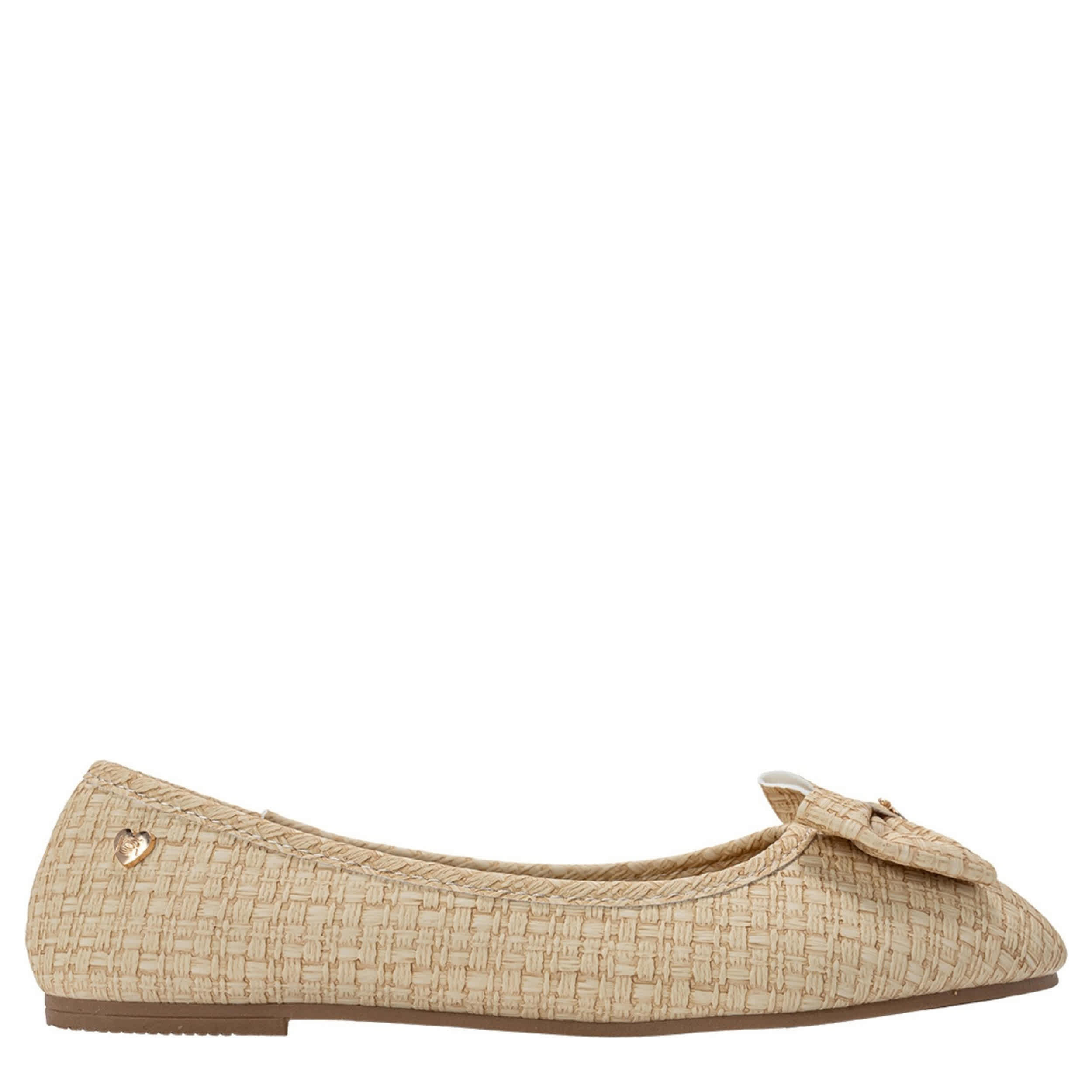 BEBE-GIRLS LITTLE-BIG KID BALLET FLAT SHOE-TAN & 
