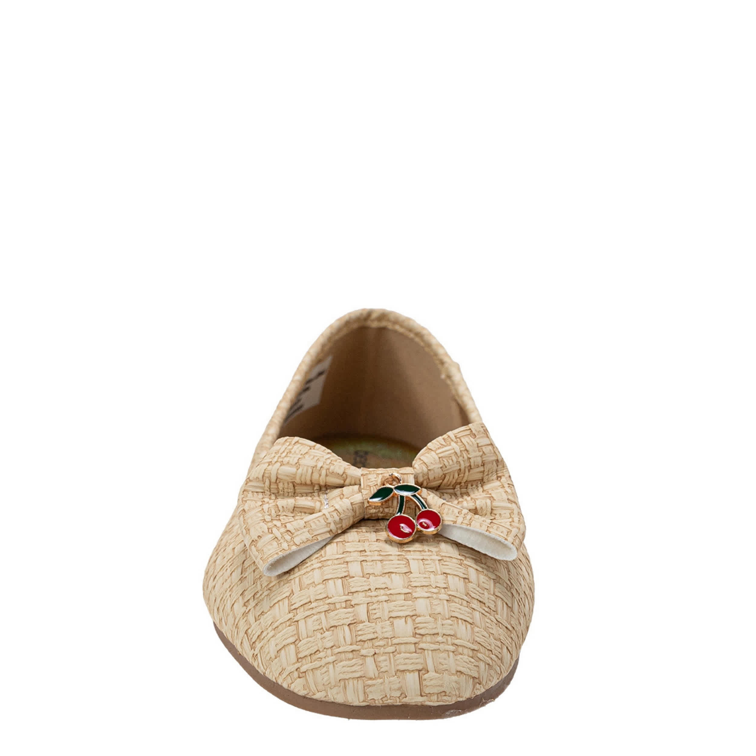 BEBE-GIRLS LITTLE-BIG KID BALLET FLAT SHOE-TAN & 