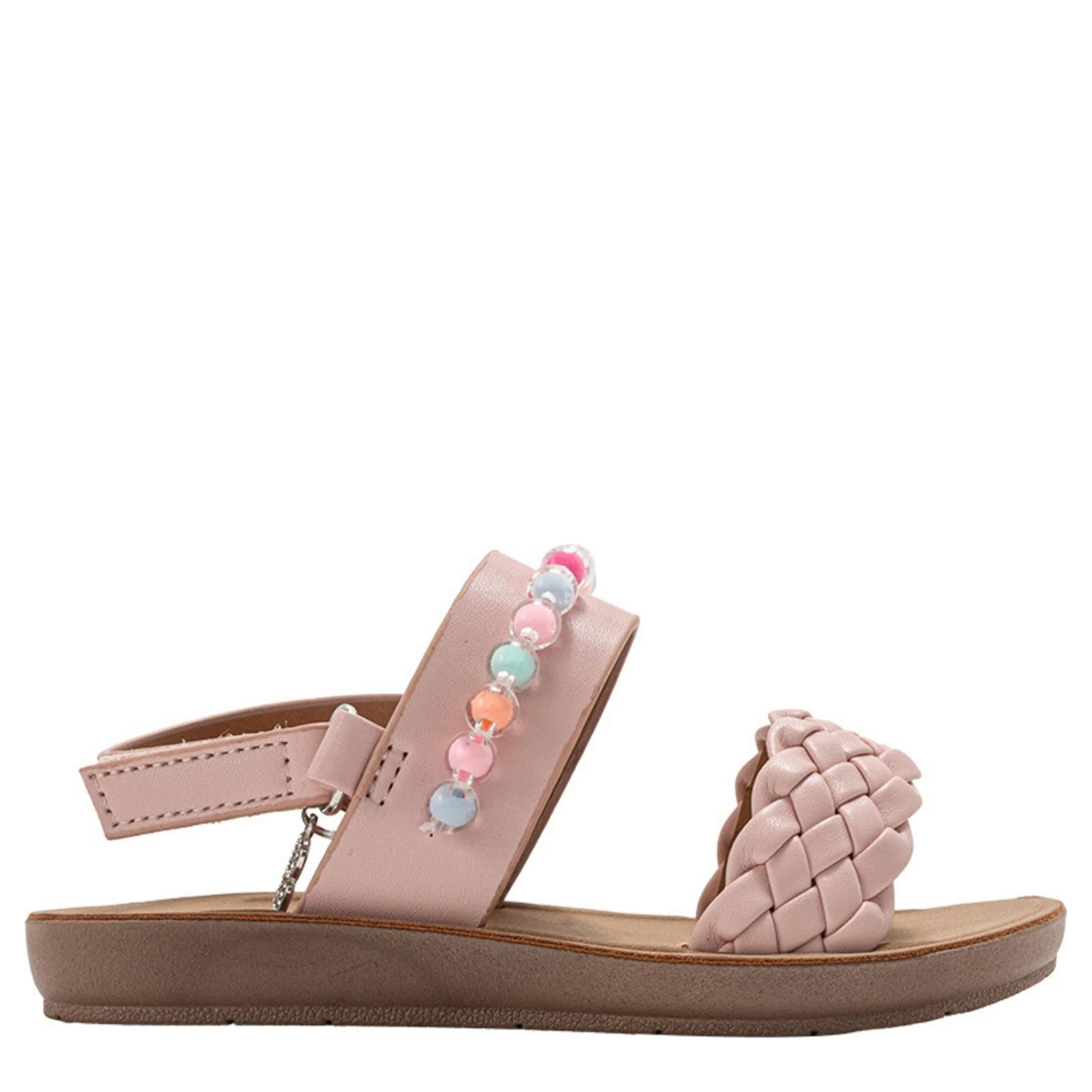 BEBE-GIRLS INFANT-TODDLER FLAT SANDAL-BLUSH & 