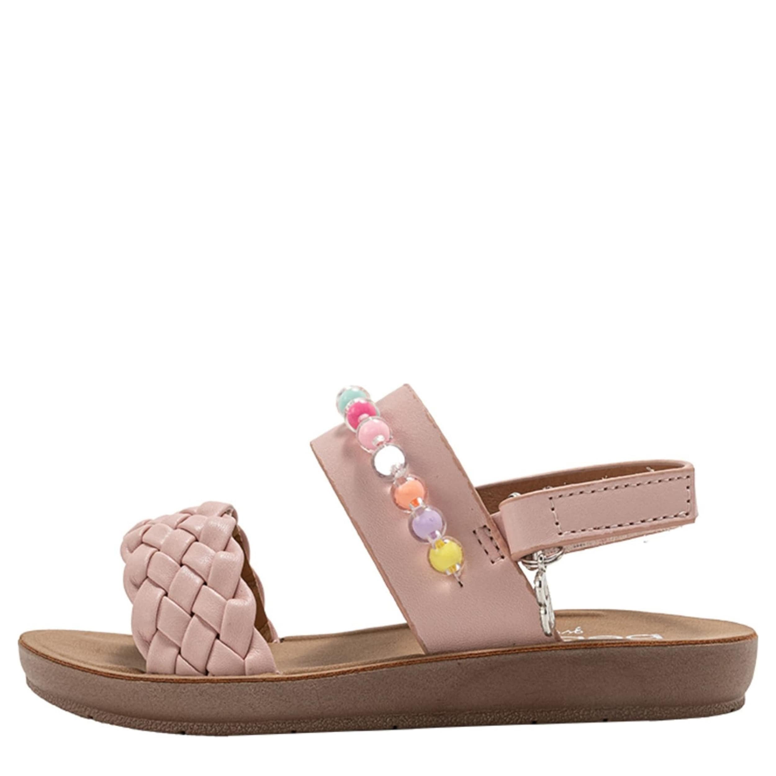 BEBE-GIRLS INFANT-TODDLER FLAT SANDAL-BLUSH & 