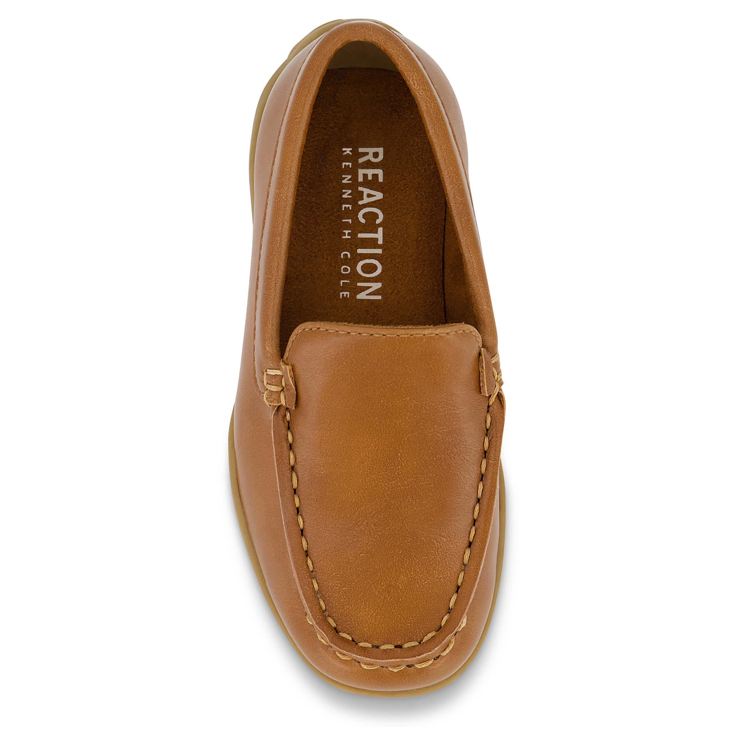 KENNETH COLE-BOYS TODDLER JASON VENETIAN DRESS SHOE-COGNAC & 