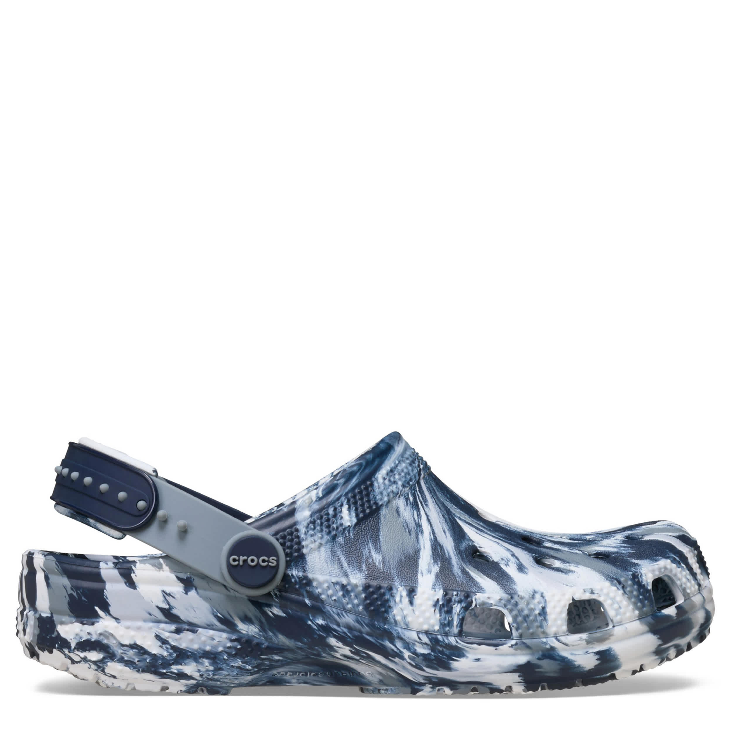 CROCS-BOYS LITTLE-BIG KID CLASSIC MARBLE CLOG-NAVY & 