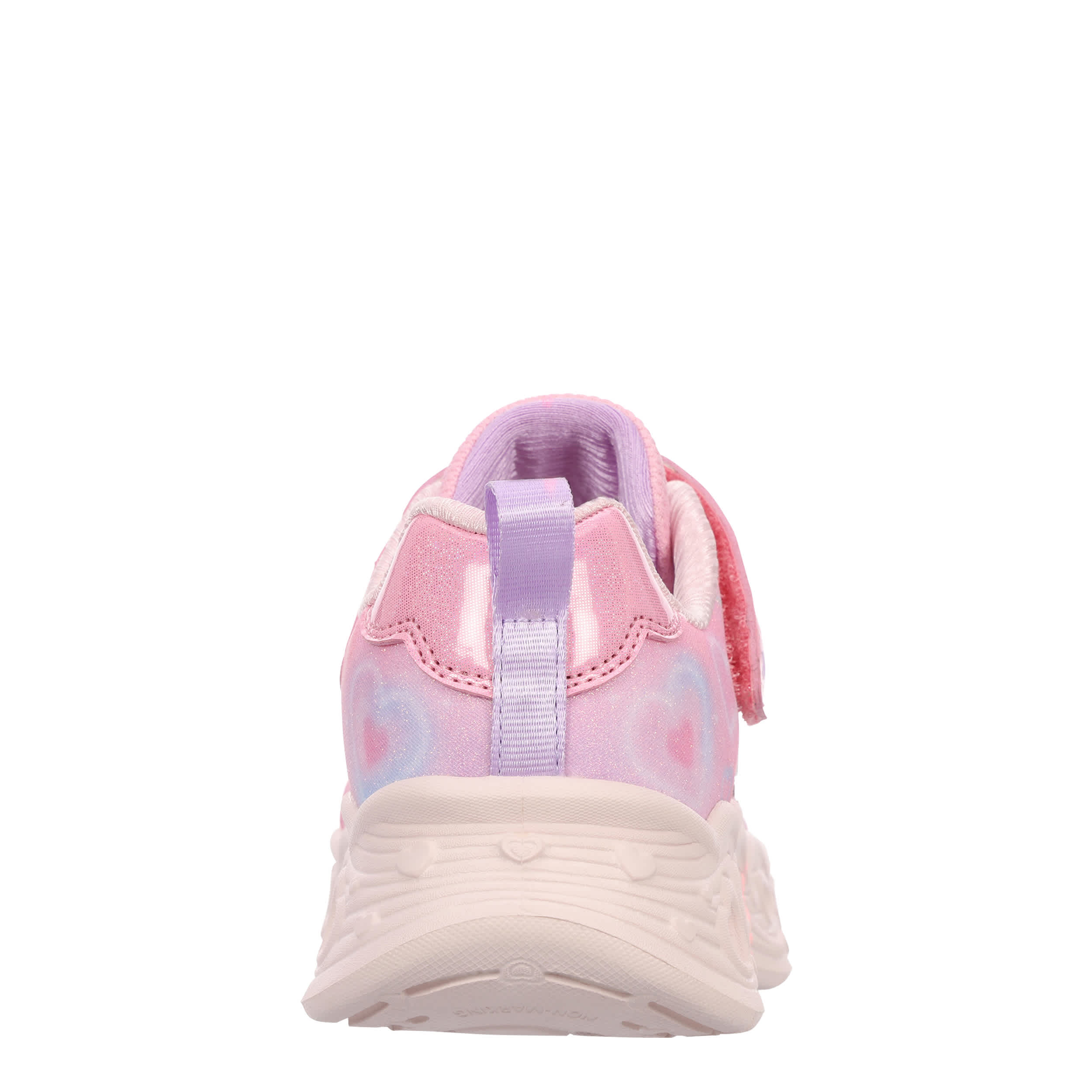 SKECHERS-GIRLS LITTLE KID DIVINE HEART LIGHTS LIGHT UP SNEAKER-PINK & MULTICOLOR