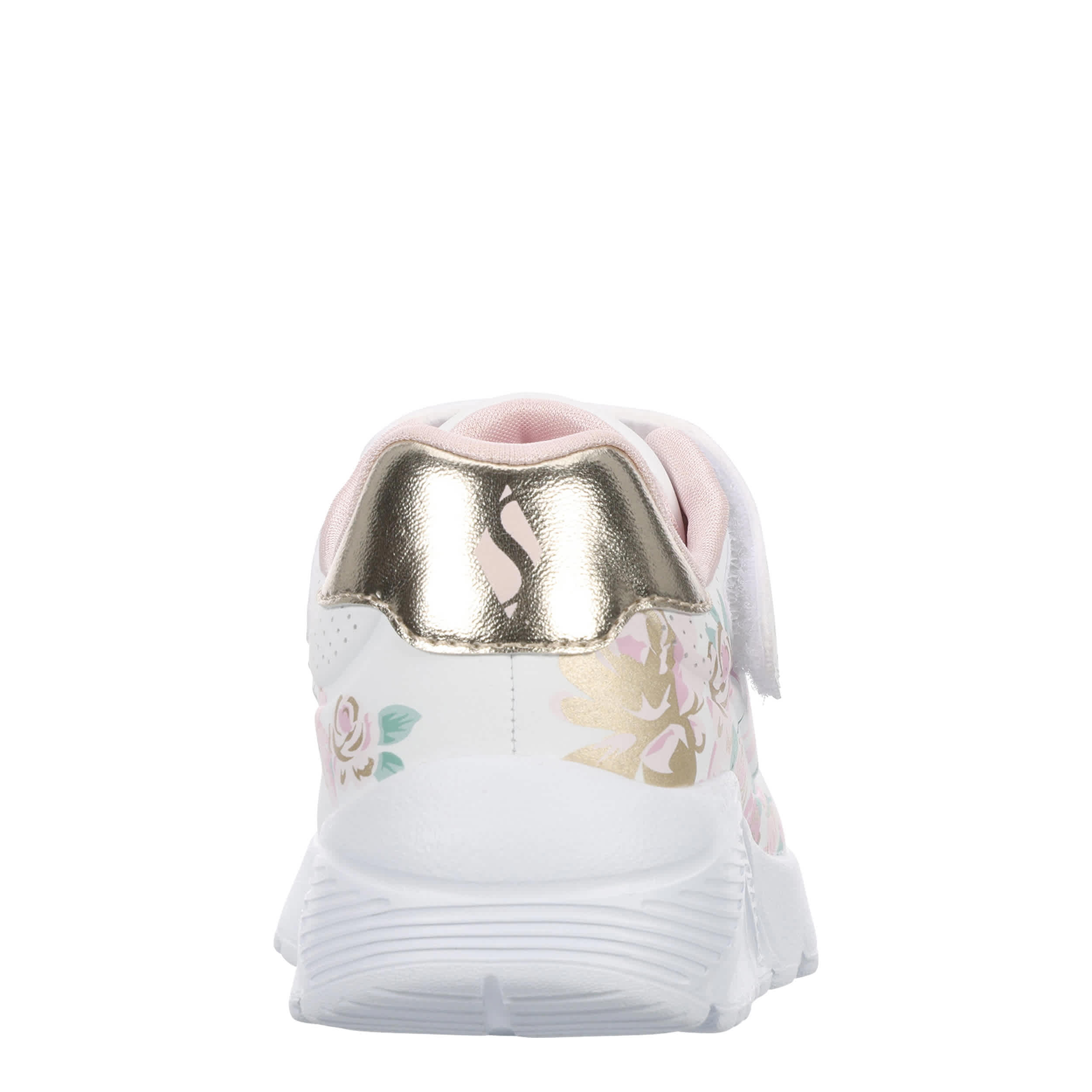 SKECHERS-GIRLS TODDLER UNO LITE SNEAKER-WHITE & MULTICOLOR