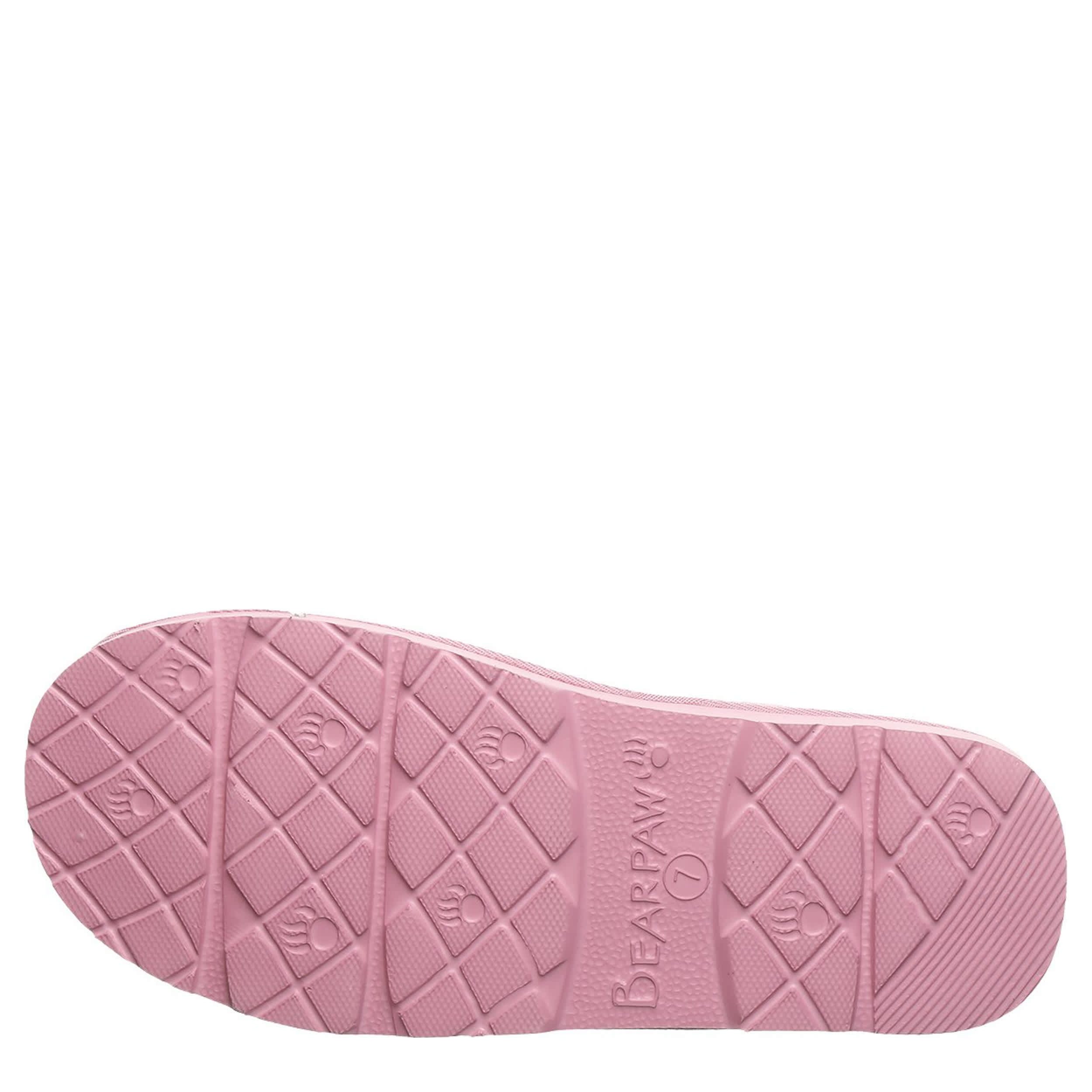 BEARPAW-WOMENS TABITHA SLIPPER-PINK & 
