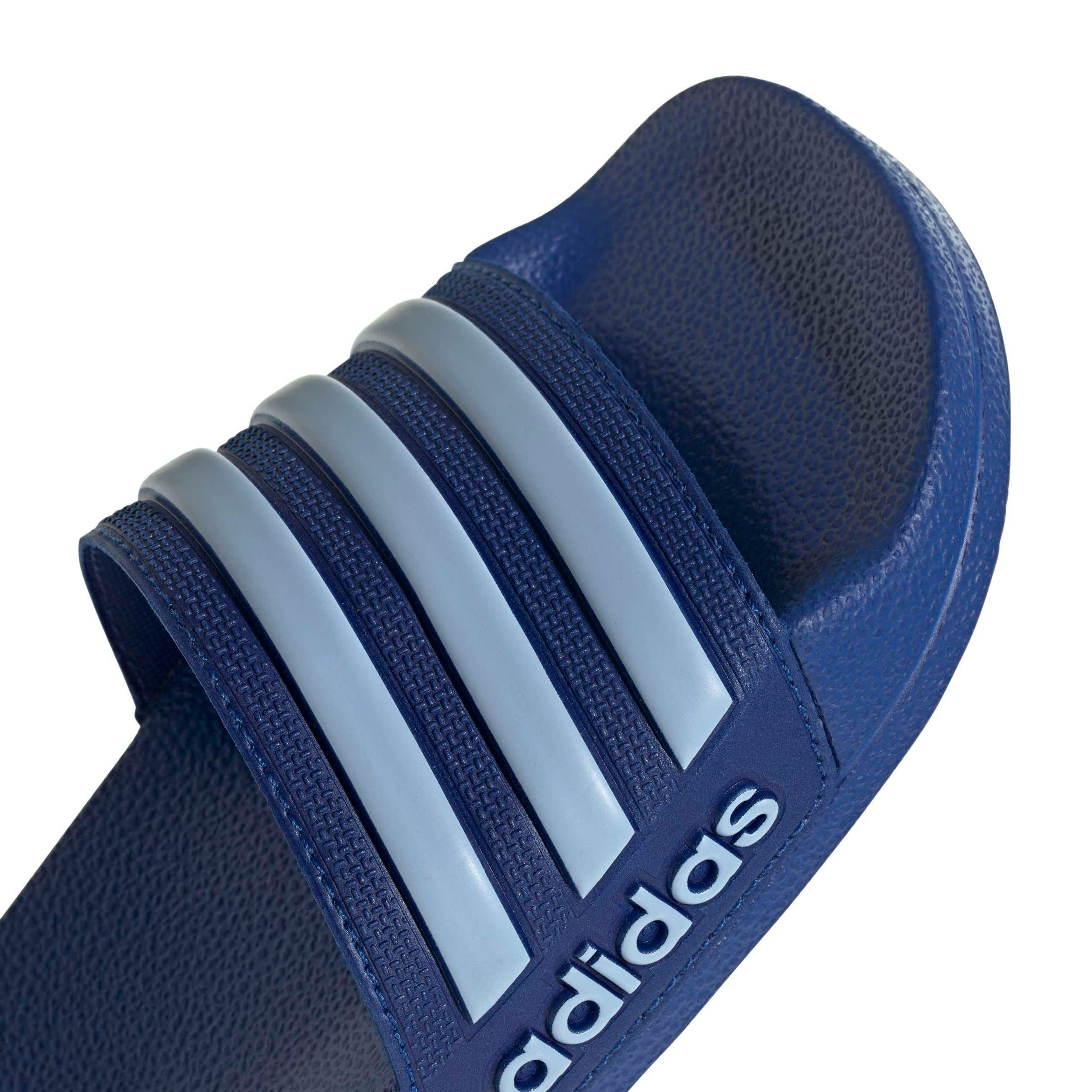 ADIDAS-BOYS TODDLER-LITTLE KID ADILETTE SHOWER SLIDES-BLUE & BRIGHT BLUE
