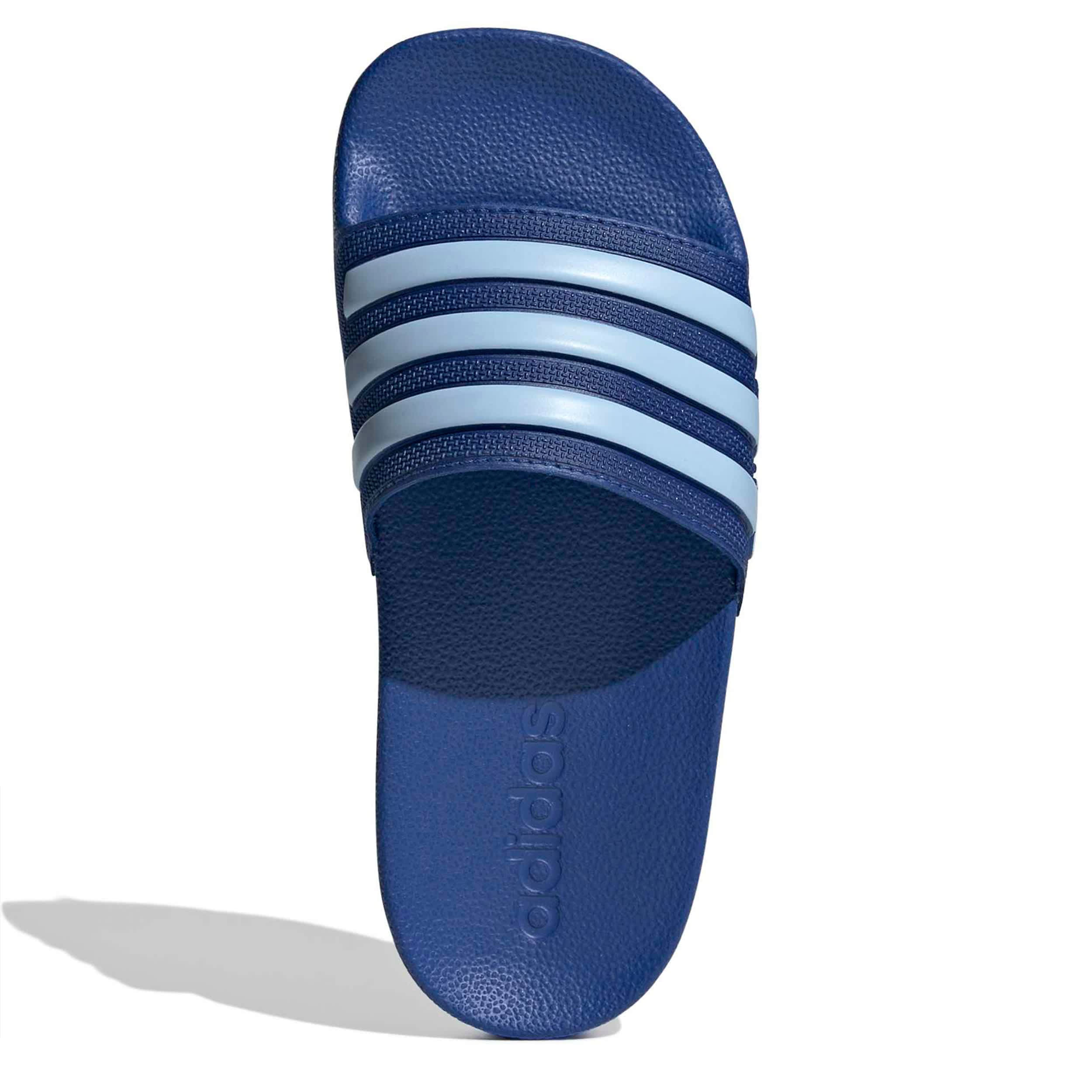 ADIDAS-BOYS TODDLER-LITTLE KID ADILETTE SHOWER SLIDES-BLUE & BRIGHT BLUE