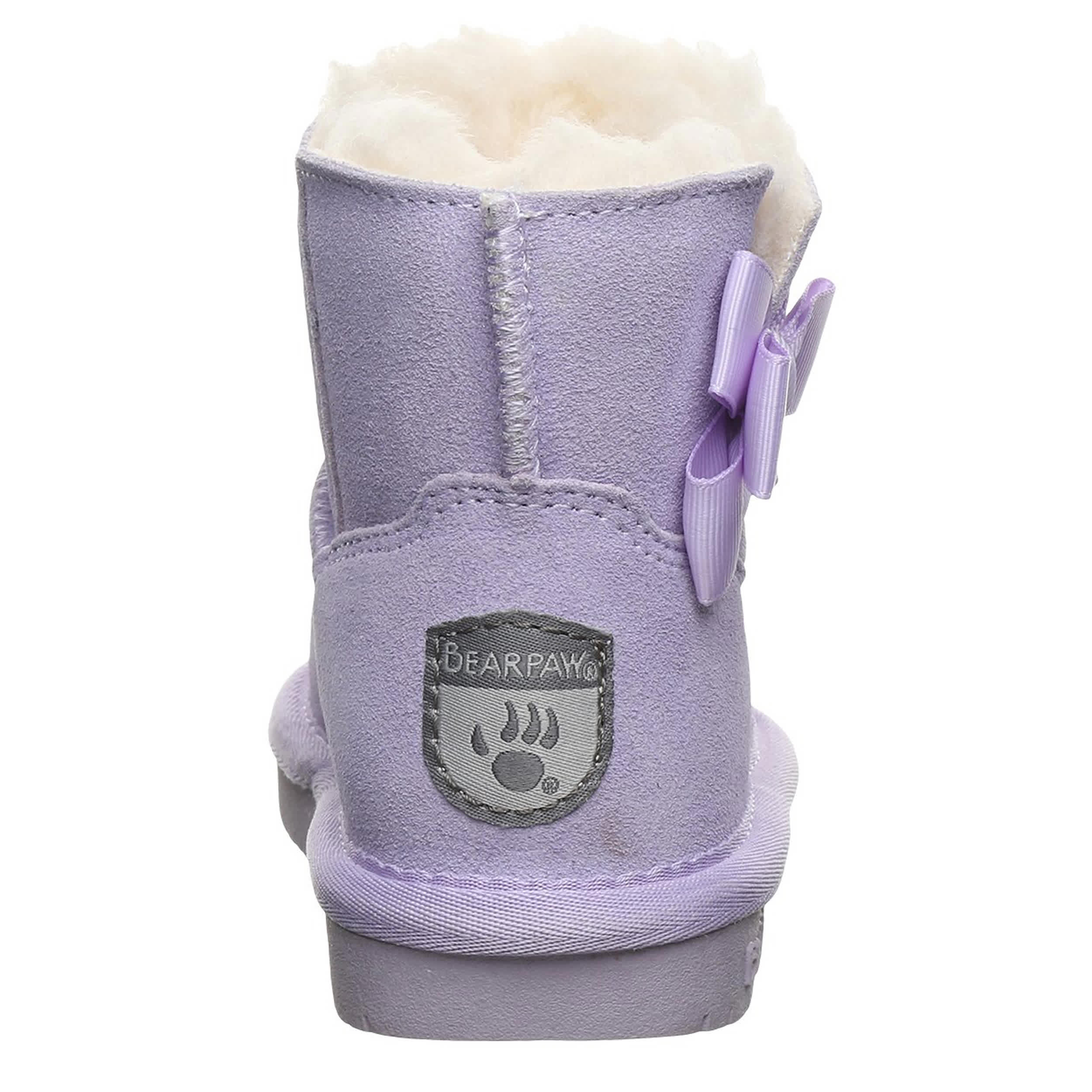BEARPAW-GIRLS TODDLER-LITTLE KID SAIGE FUR BOOT-PURPLE & 