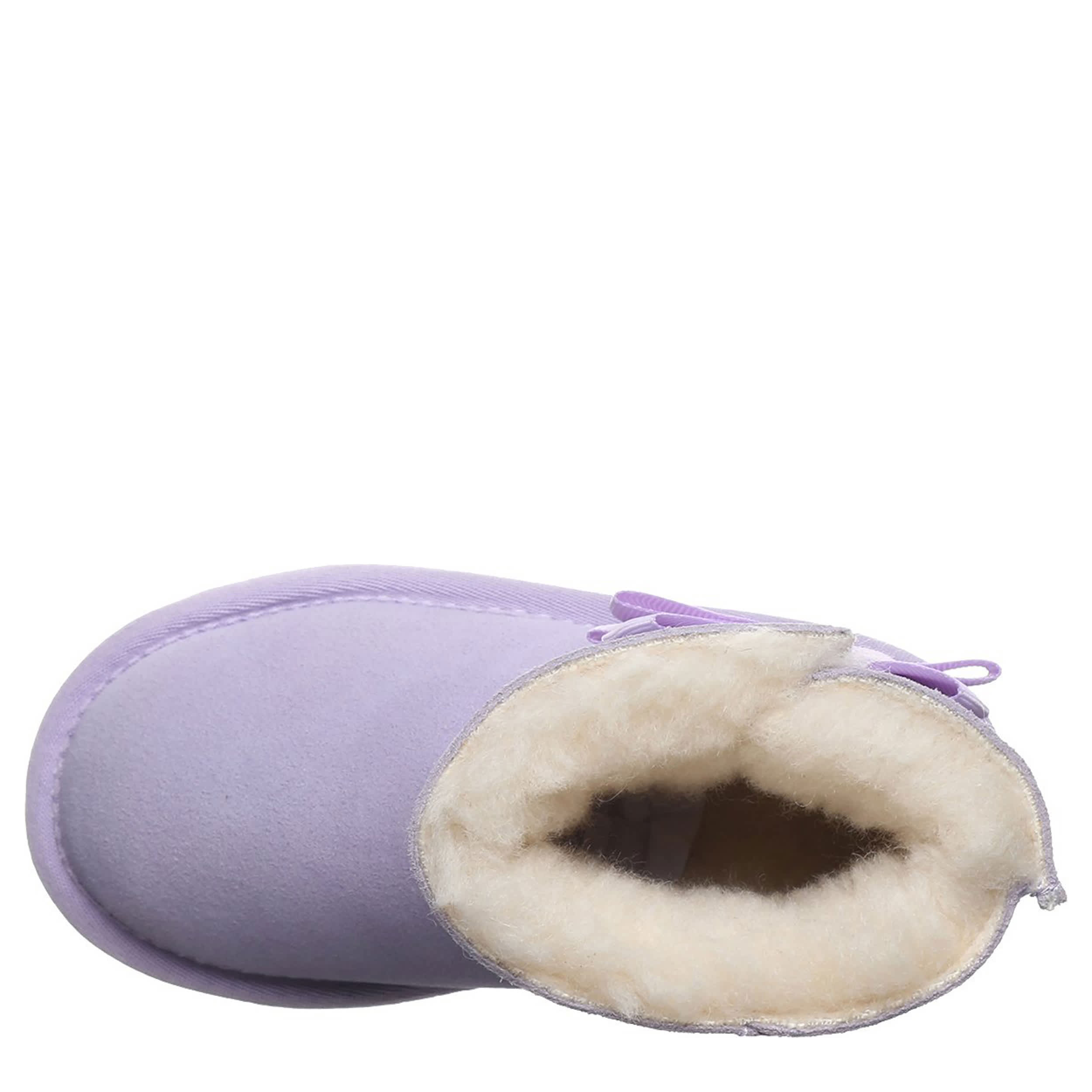 BEARPAW-GIRLS TODDLER-LITTLE KID SAIGE FUR BOOT-PURPLE & 