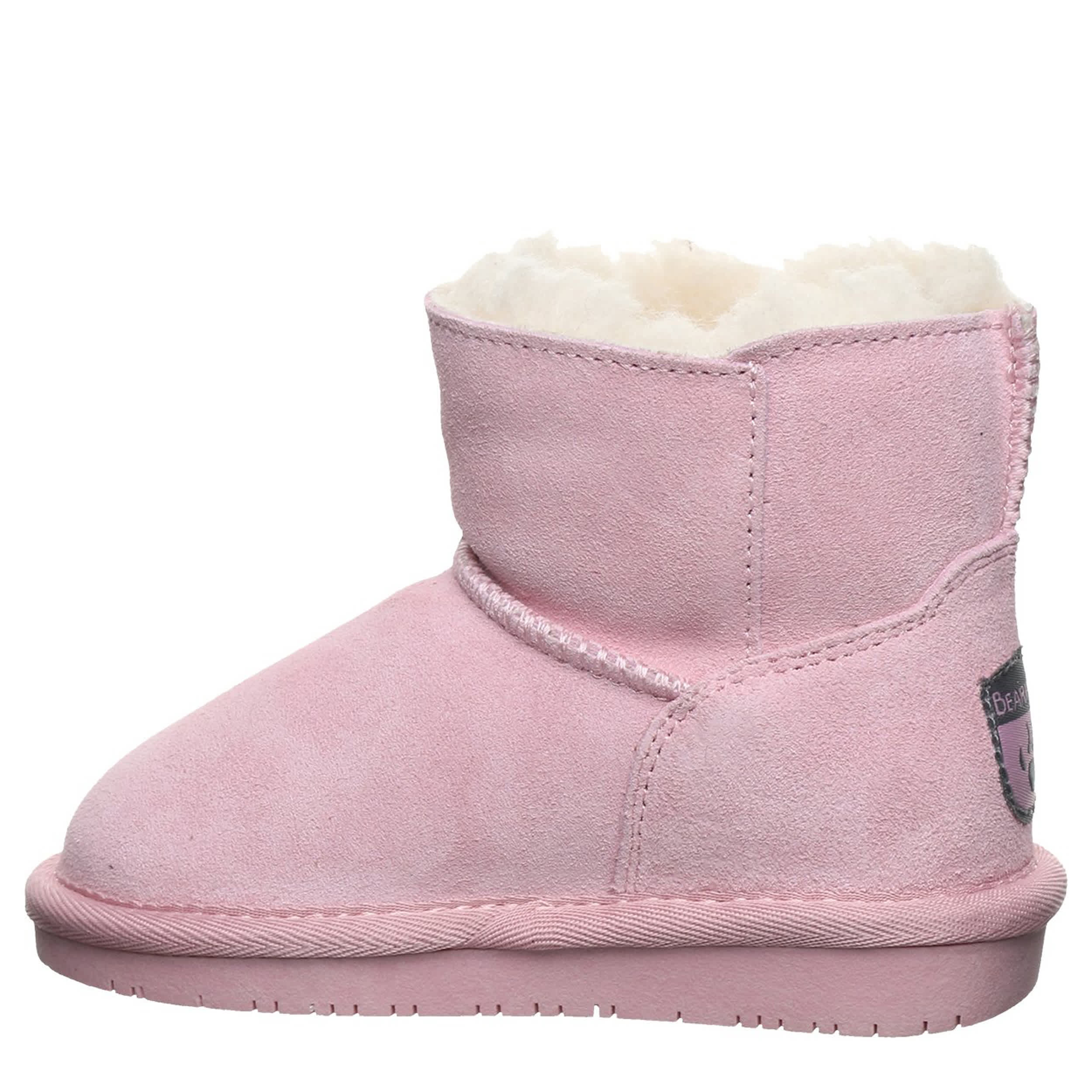 BEARPAW-GIRLS TODDLER-LITTLE KID SAIGE FUR BOOT-PINK & 