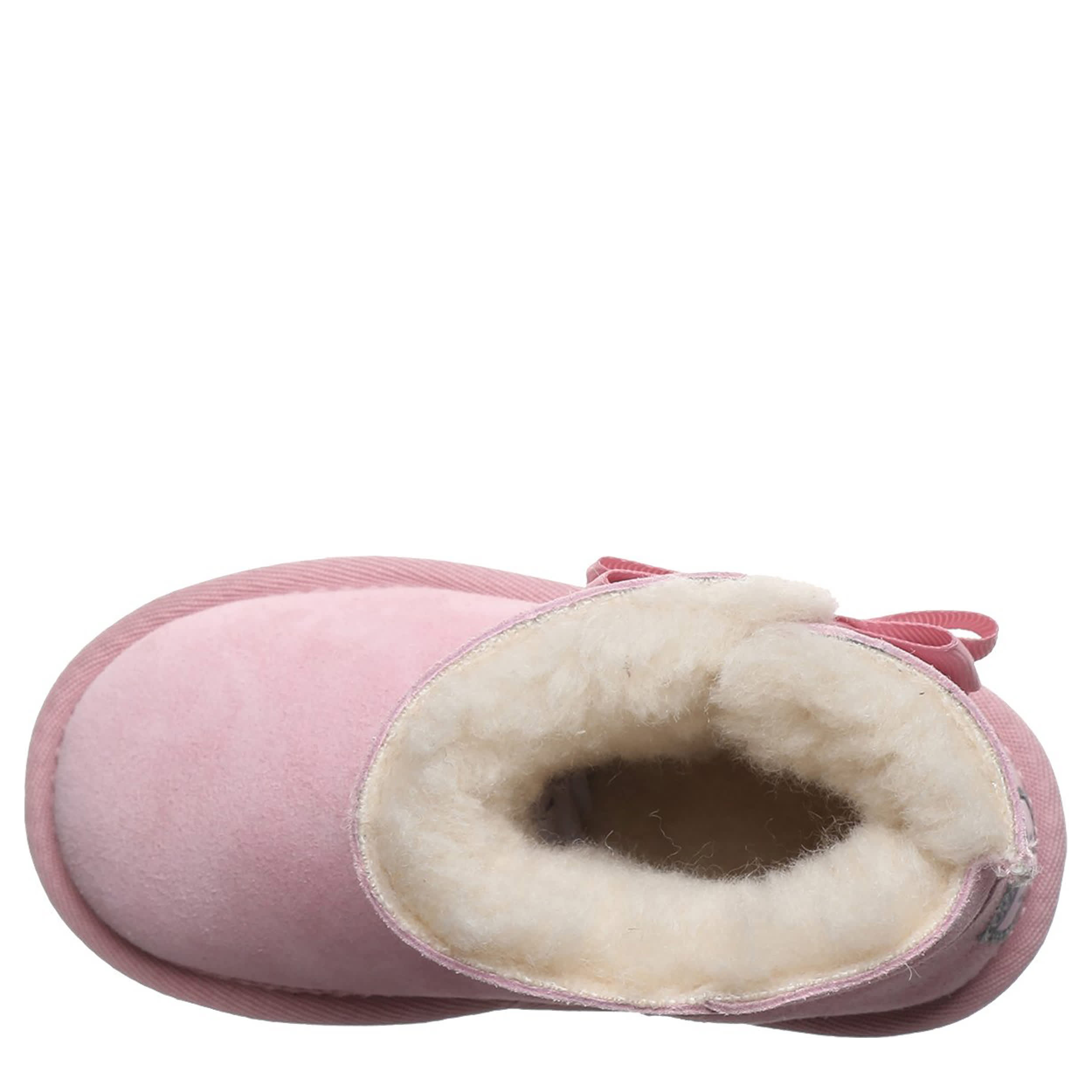 BEARPAW-GIRLS TODDLER-LITTLE KID SAIGE FUR BOOT-PINK & 
