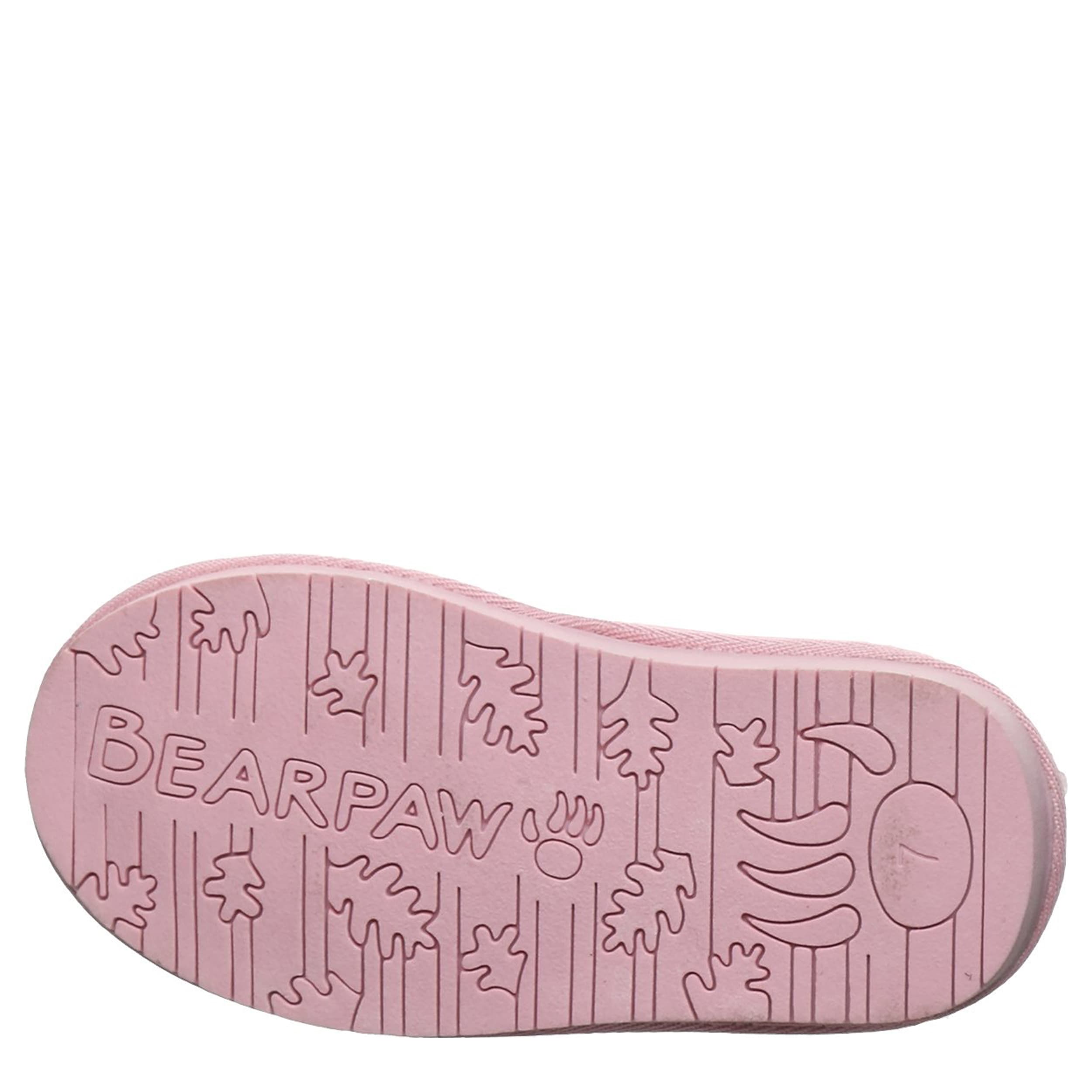 BEARPAW-GIRLS TODDLER-LITTLE KID SAIGE FUR BOOT-PINK & 