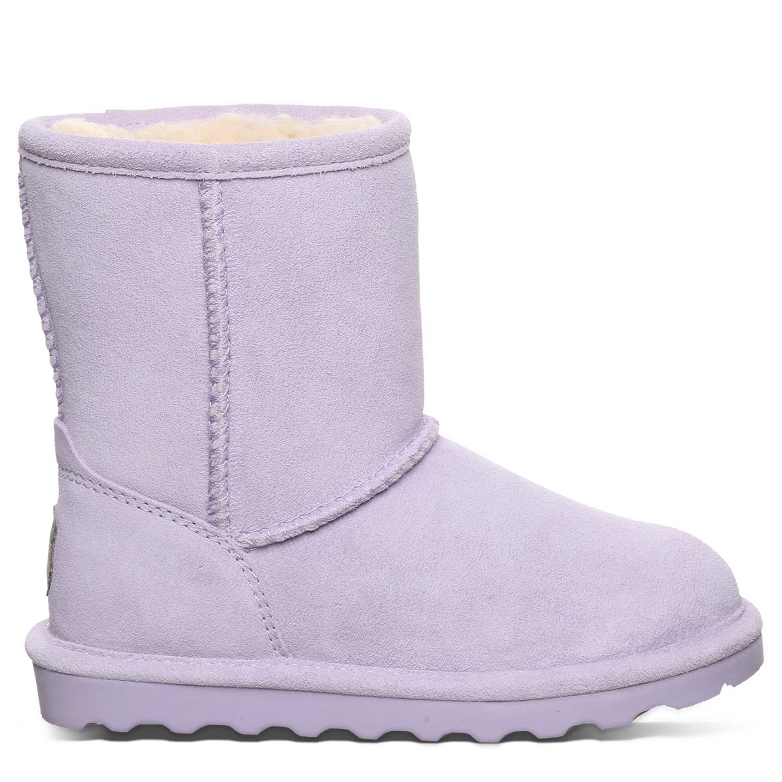 BEARPAW-GIRLS LITTLE-BIG KID ELLE YOUTH FUR BOOT-PURPLE & 