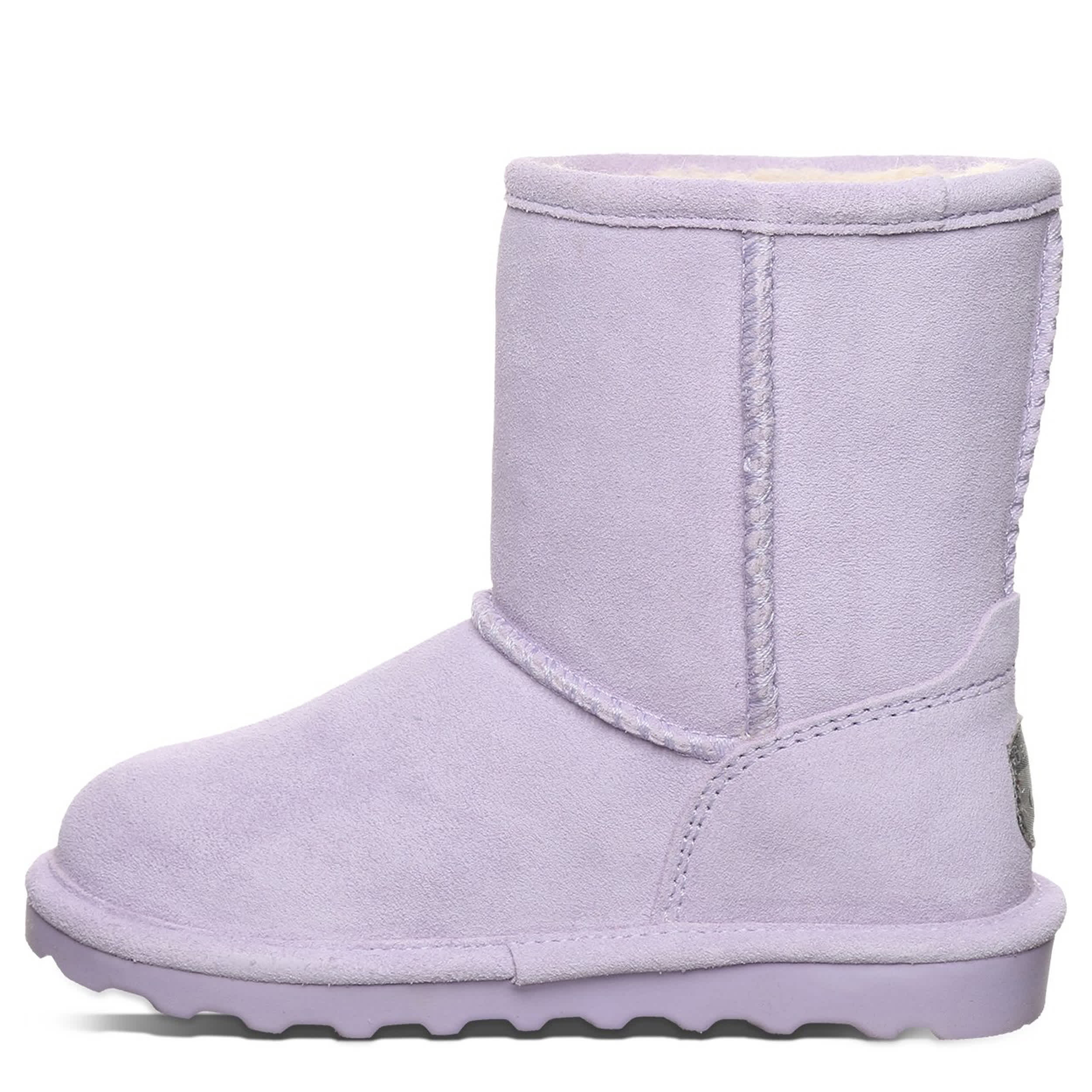 BEARPAW-GIRLS LITTLE-BIG KID ELLE YOUTH FUR BOOT-PURPLE & 