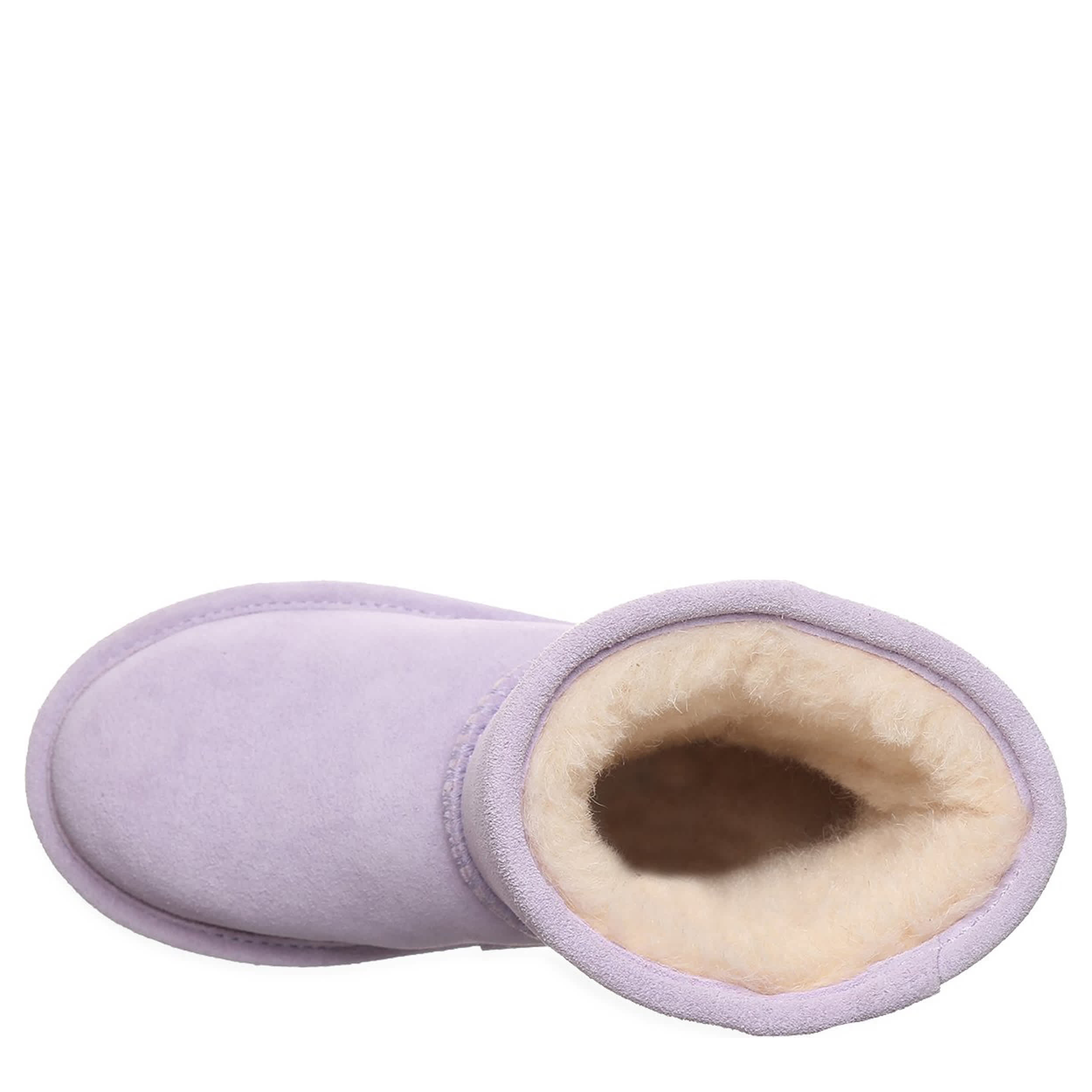 BEARPAW-GIRLS LITTLE-BIG KID ELLE YOUTH FUR BOOT-PURPLE & 