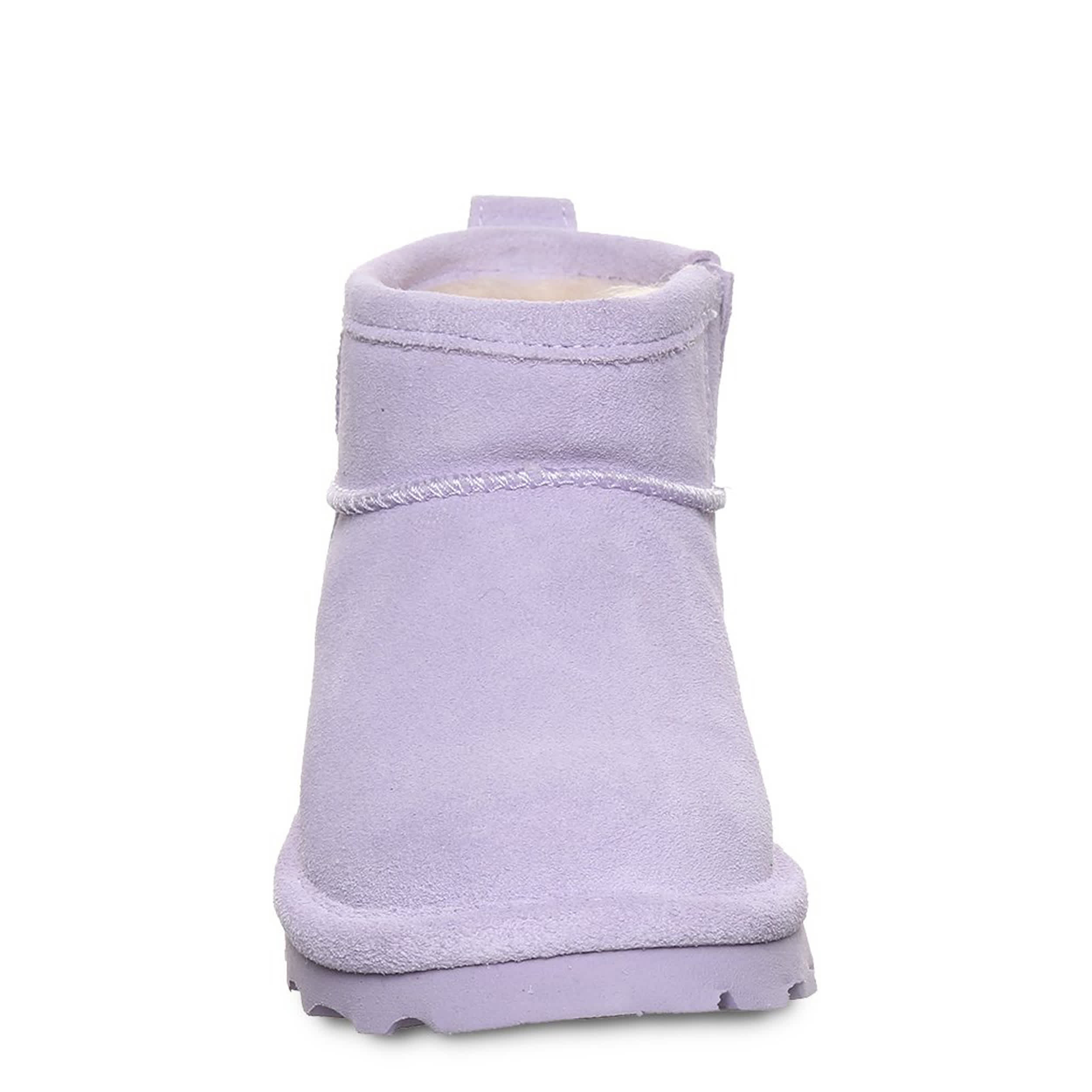 BEARPAW-GIRLS LITTLE-BIG KID SHORTY YOUTH FUR BOOT-PURPLE & 
