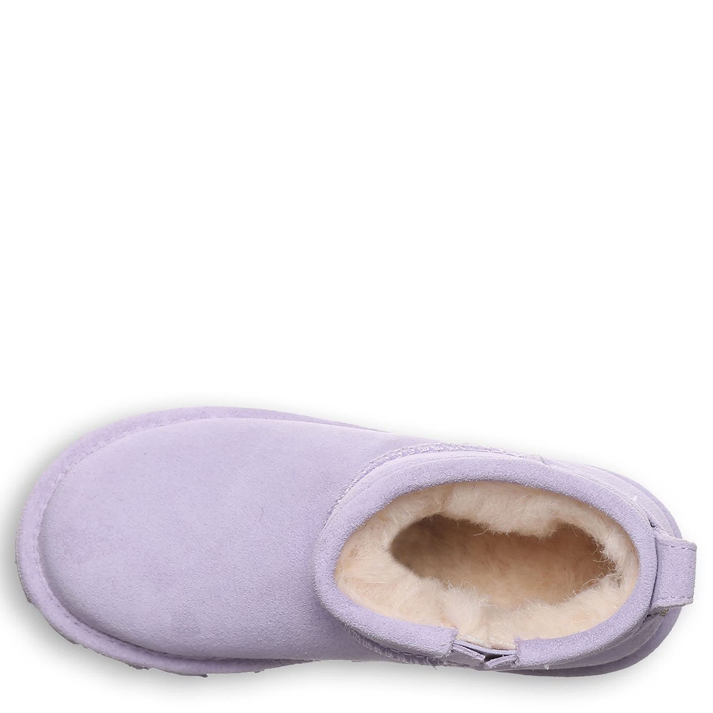 BEARPAW-GIRLS LITTLE-BIG KID SHORTY YOUTH FUR BOOT-PURPLE & 