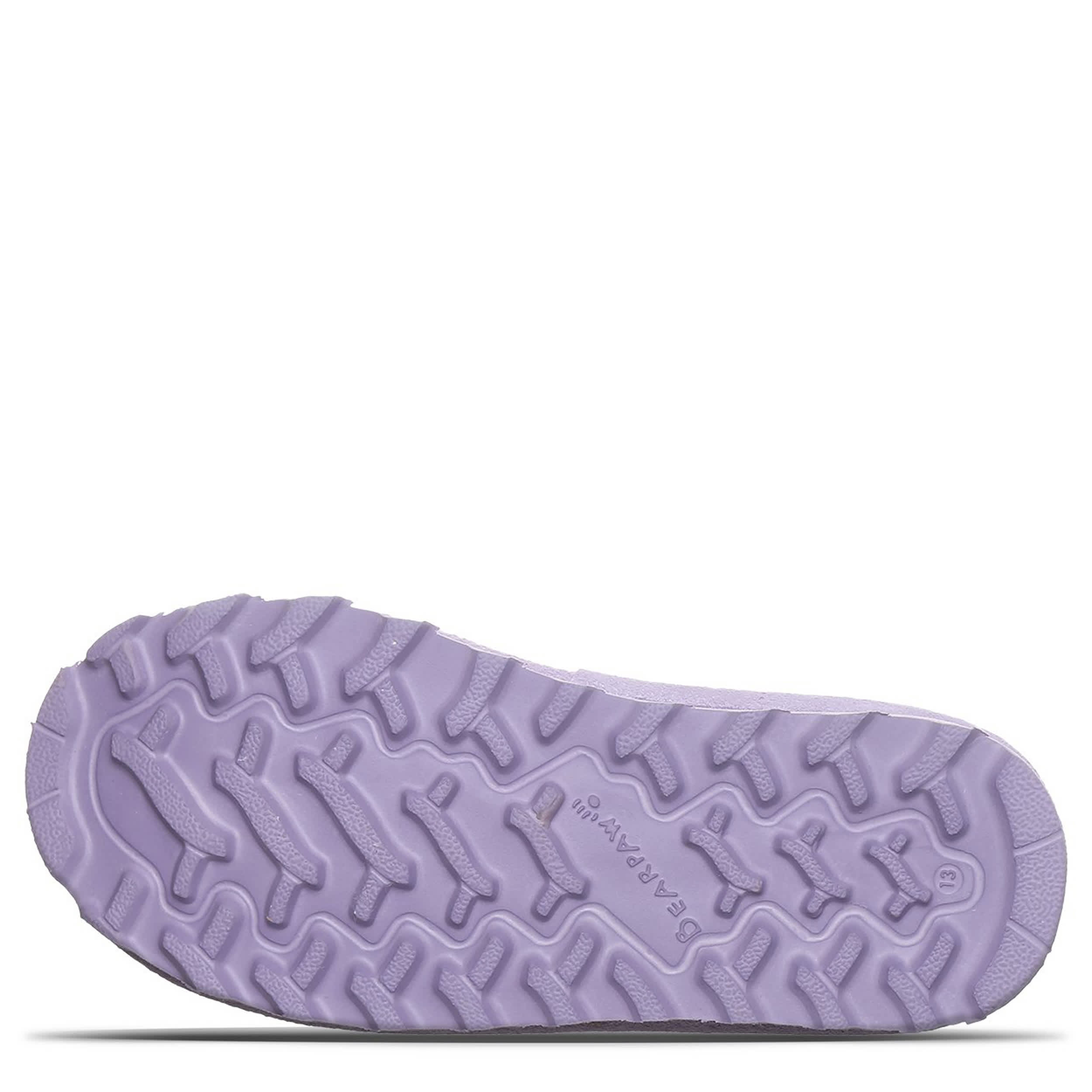 BEARPAW-GIRLS LITTLE-BIG KID SHORTY YOUTH FUR BOOT-PURPLE & 